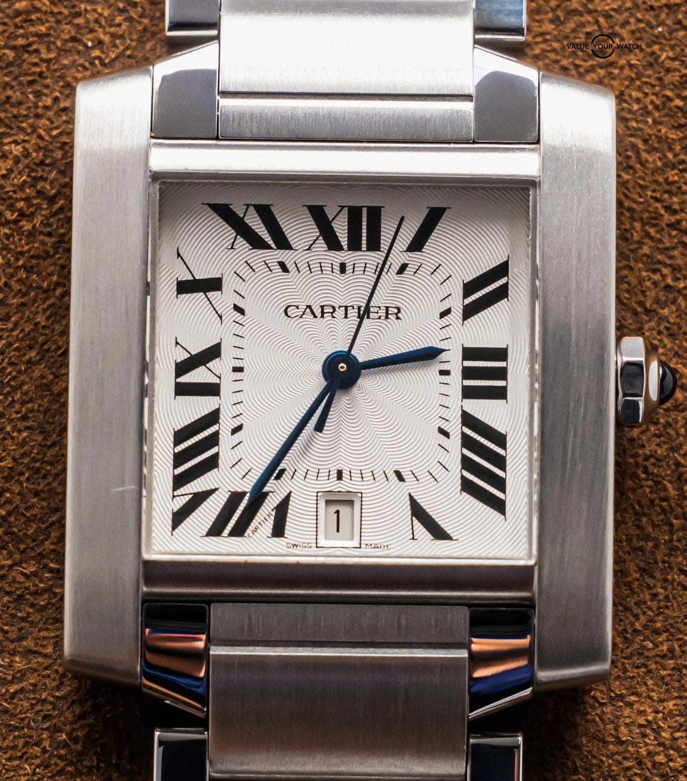 Cartier Tank Francaise Large Model Bracelet Automatic Stainless W51002Q3