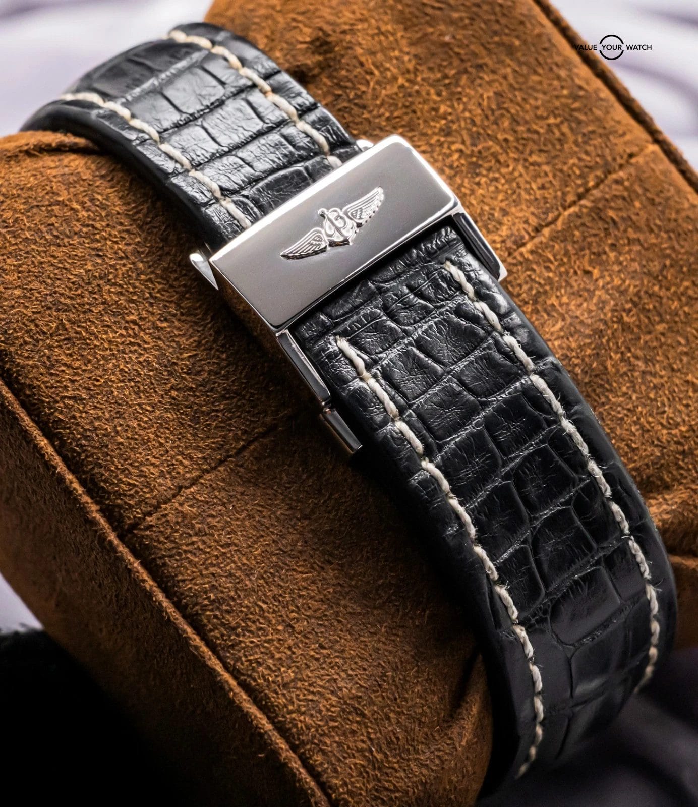 Breitling Navitimer 01 46 Black Dial $11K MSRP Croco Chronograph AB0127211B1P1 - Image 17