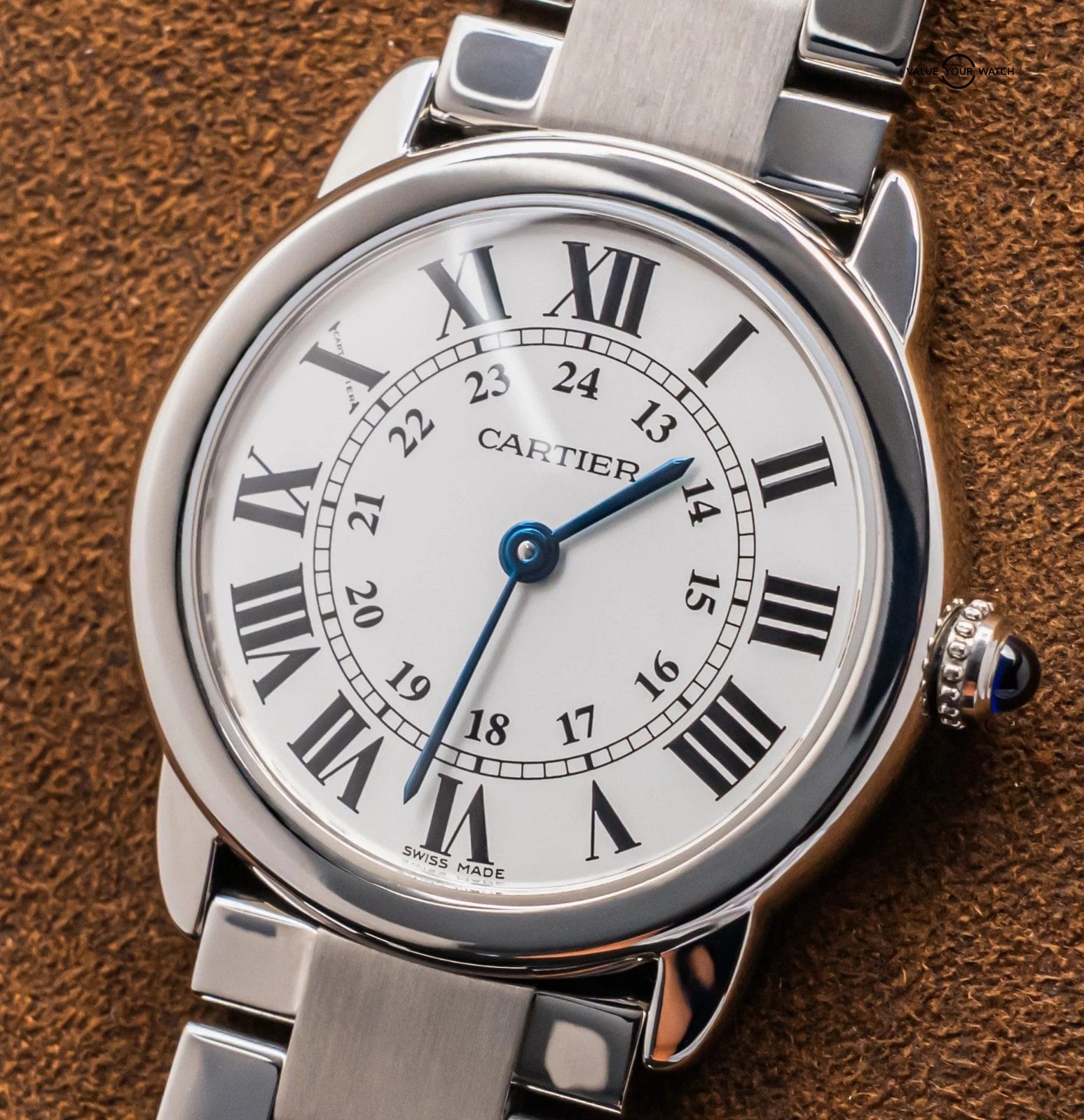 Cartier Ronde Solo De Cartier 29mm Silver Dial Stainless Date 2933 W6701004 - Image 7