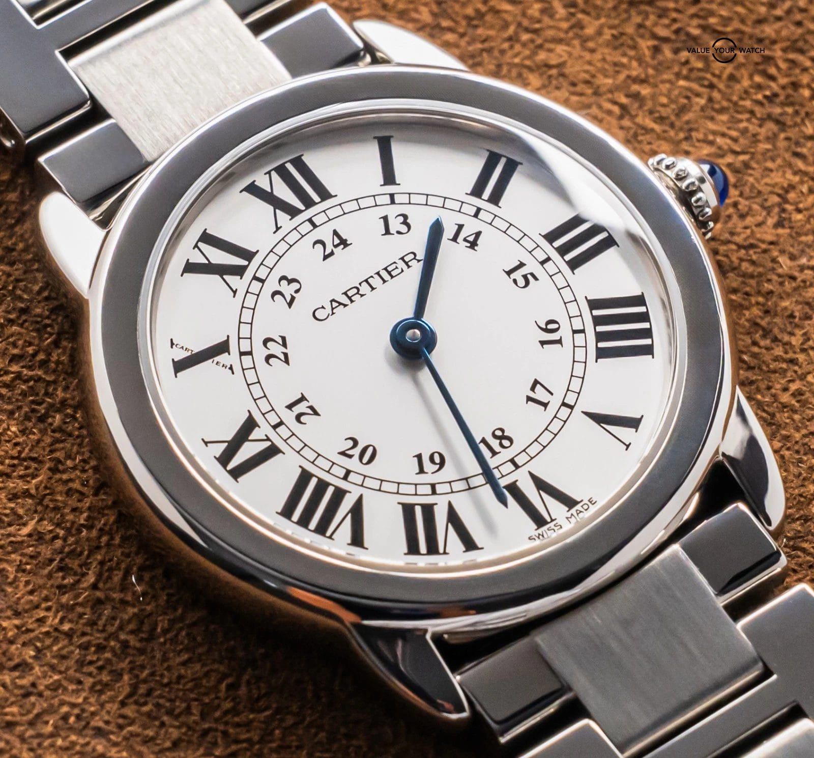 Cartier Ronde Solo De Cartier 29mm Silver Dial Stainless Date 2933 W6701004 - Image 8