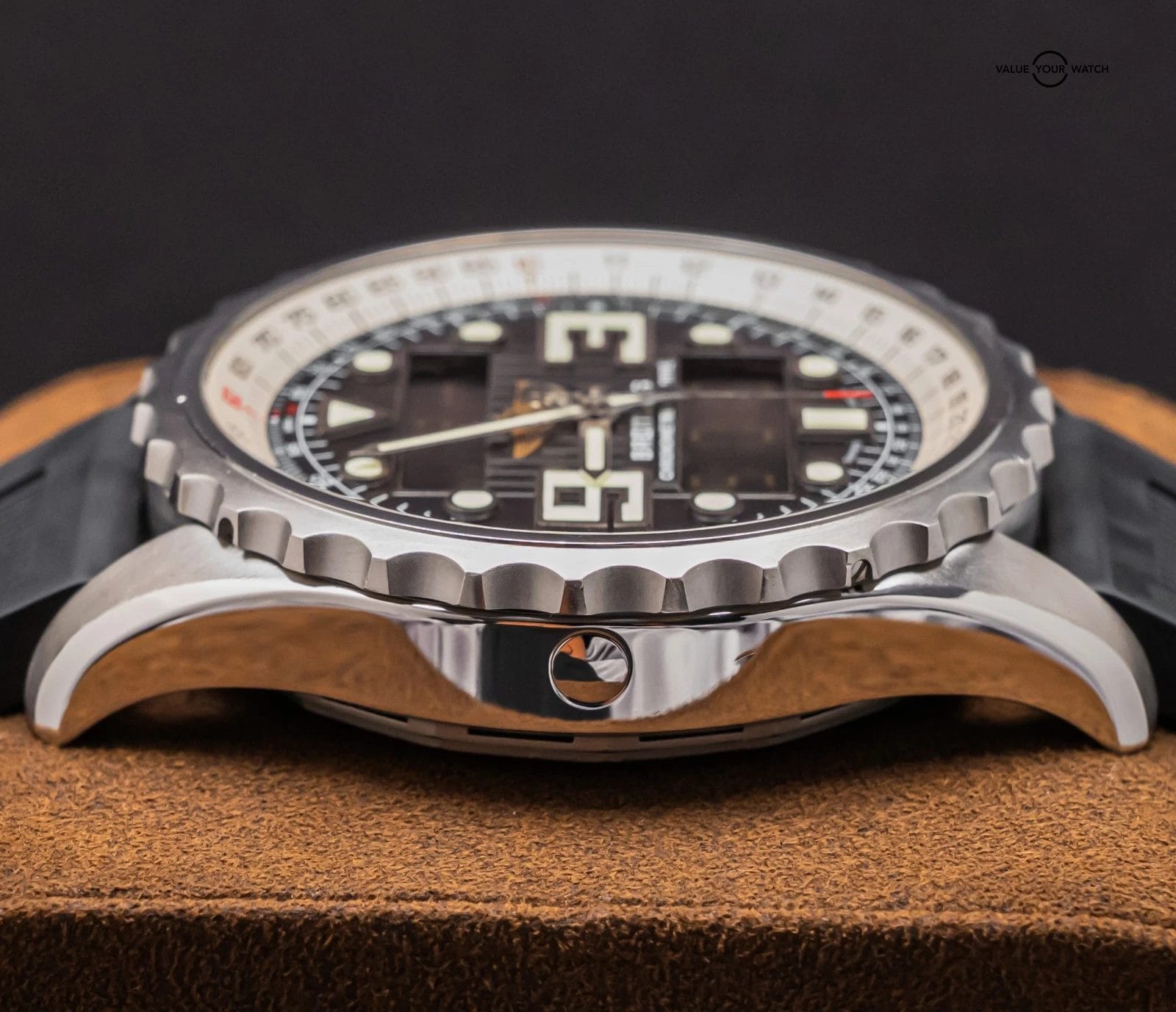 Breitling Chronospace 48mm Deploy GMT Chronograph Digital Gray Quartz A78365 - Image 11