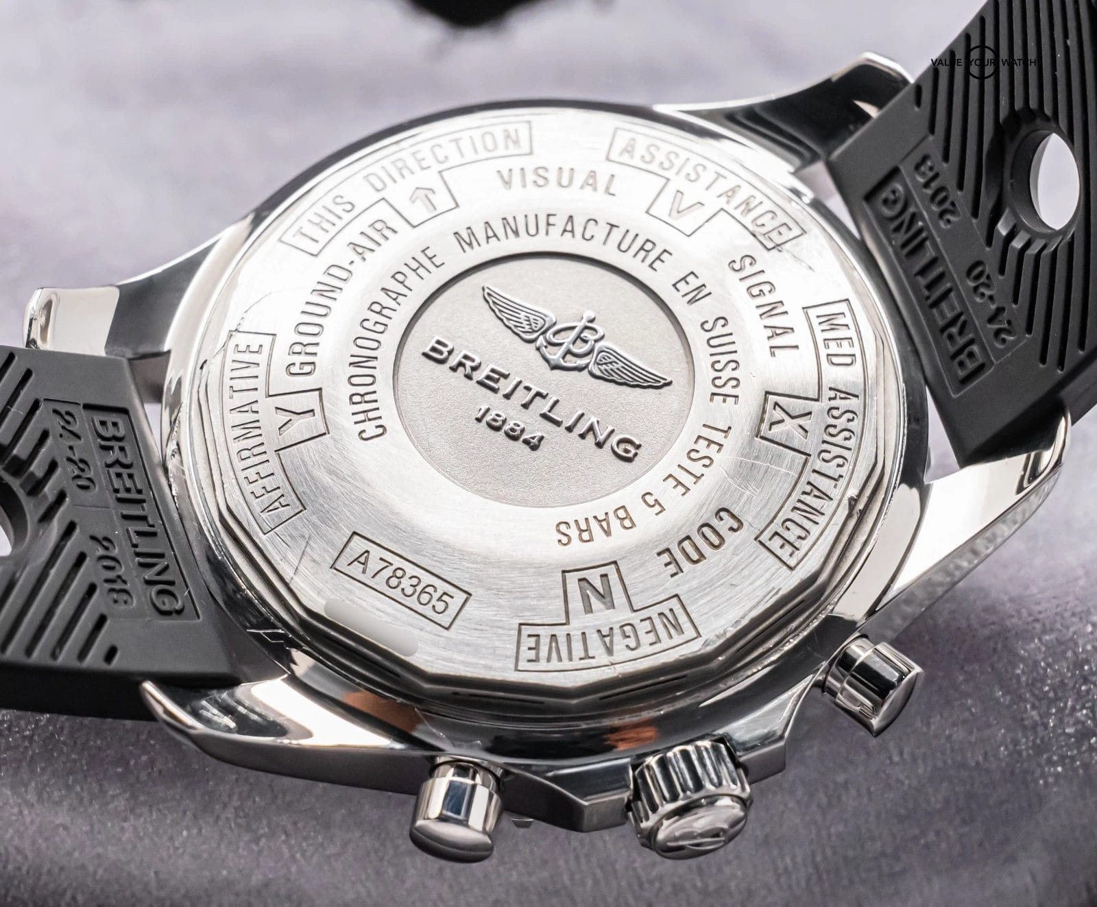 Breitling Chronospace 48mm Deploy GMT Chronograph Digital Gray Quartz A78365 - Image 14