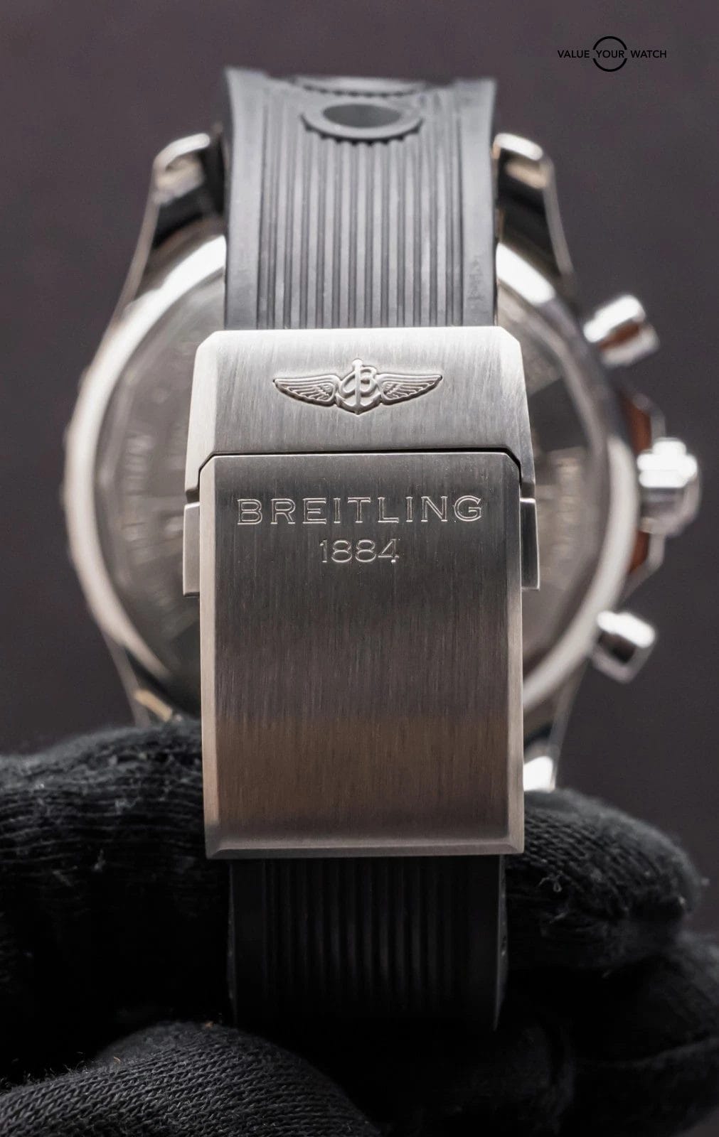 Breitling Chronospace 48mm Deploy GMT Chronograph Digital Gray Quartz A78365 - Image 15