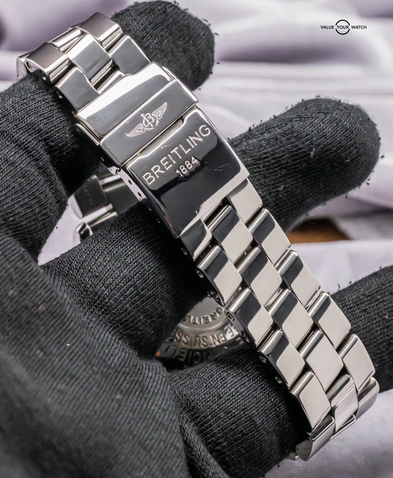 Breitling Superocean 42 mm Black Dial Boxes Bracelet Automatic Stainless A17364 - Image 4