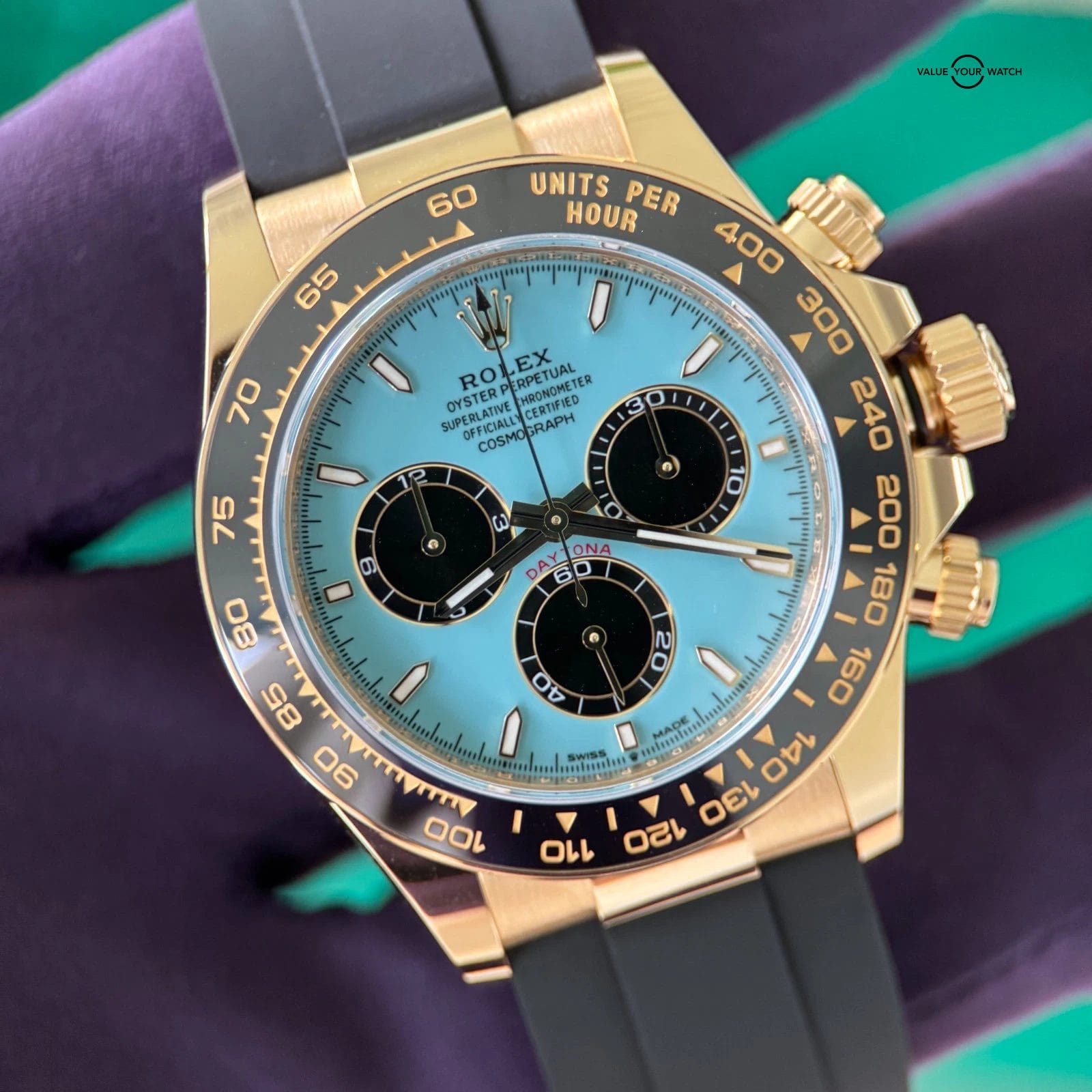Rolex Daytona 2025 Rare Turquoise "Tiffany" dial - Immaculate Full Set - Image 5