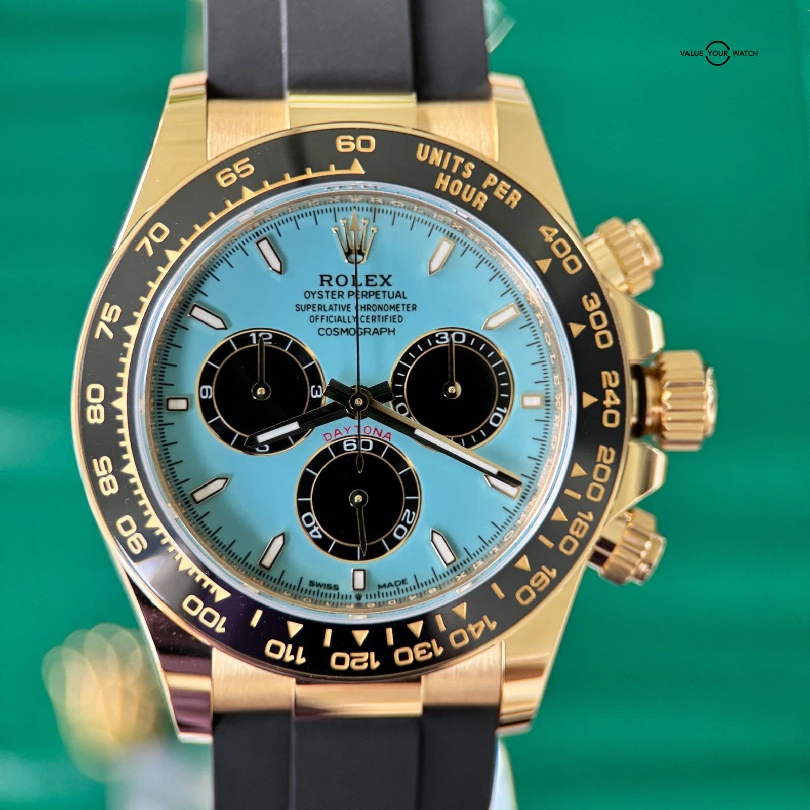 Rolex Daytona 2025 Rare Turquoise "Tiffany" dial - Immaculate Full Set - Image 8