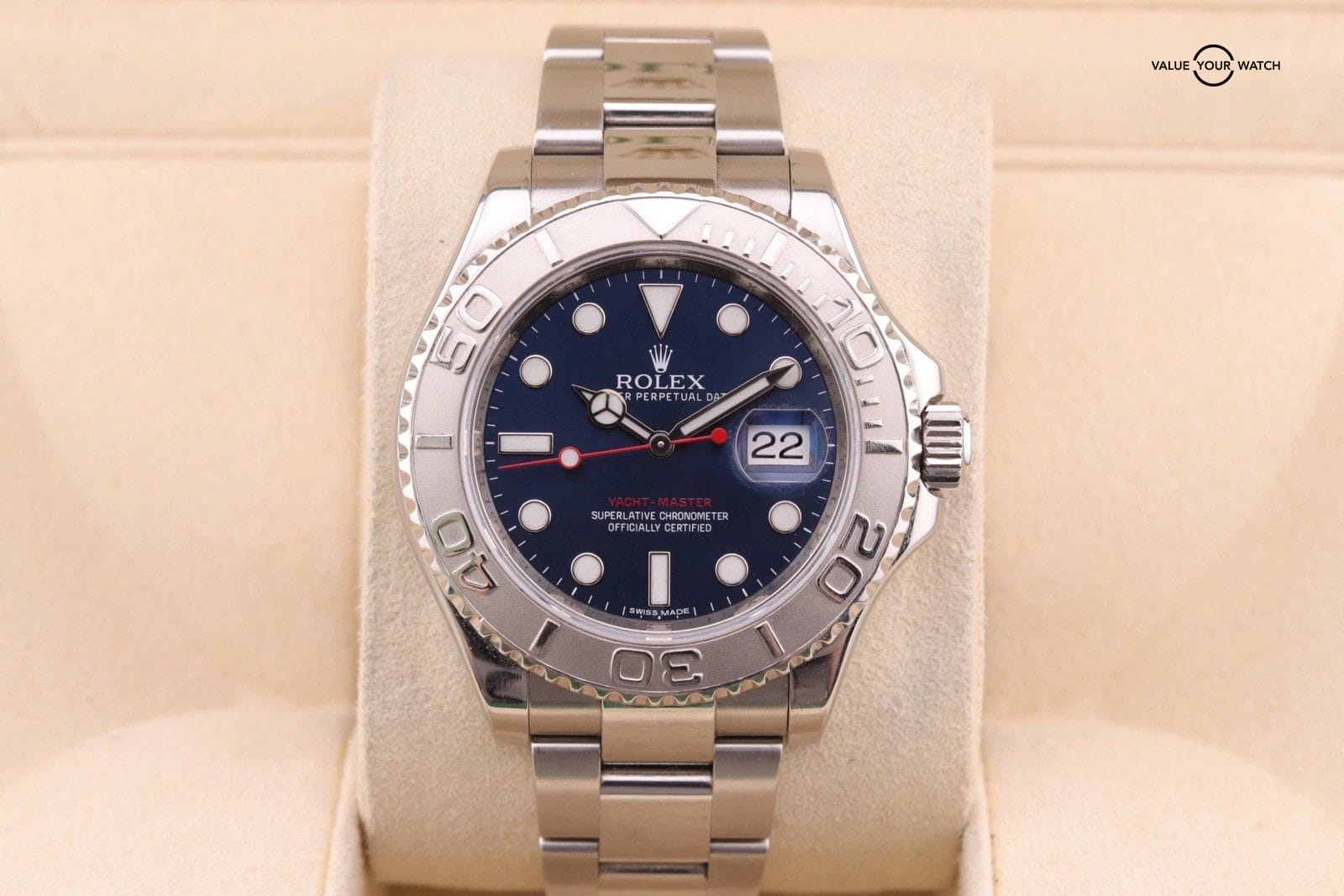 Rolex Yacht-Master 116622 Silver Oyster Bracelet with Silver Bezel