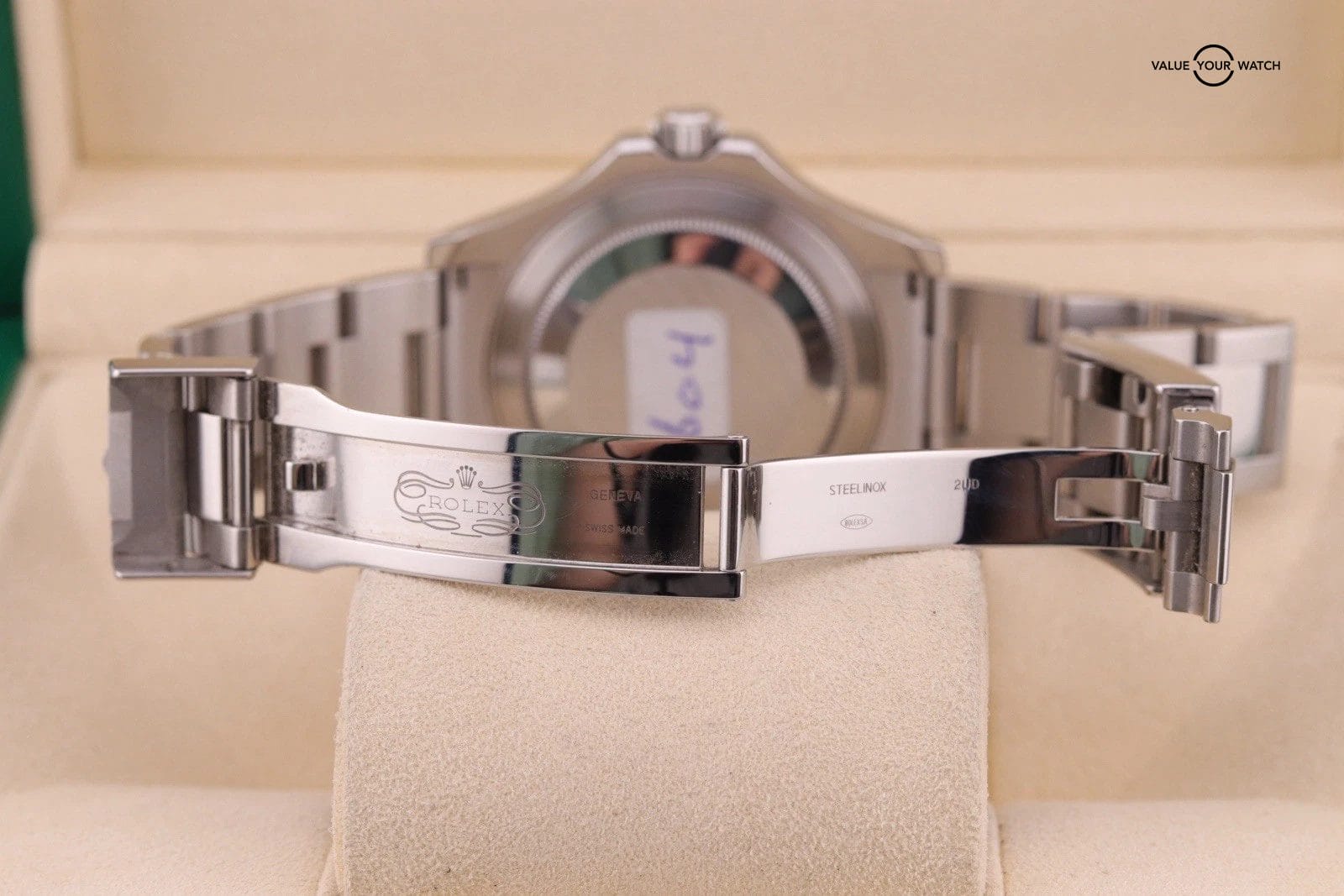 Rolex Yacht-Master 116622 Silver Oyster Bracelet with Silver Bezel - Image 4