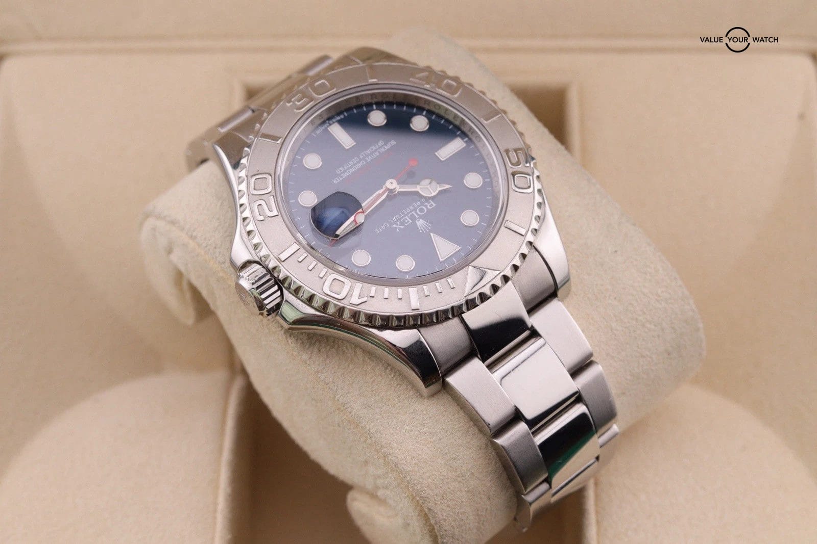 Rolex Yacht-Master 116622 Silver Oyster Bracelet with Silver Bezel - Image 9