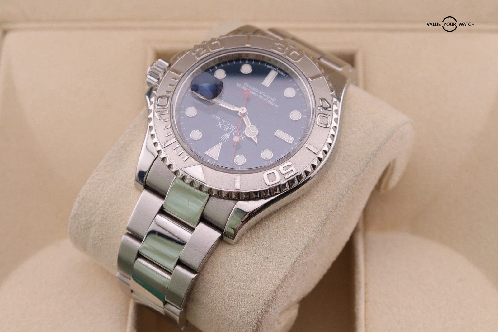 Rolex Yacht-Master 116622 Silver Oyster Bracelet with Silver Bezel - Image 10