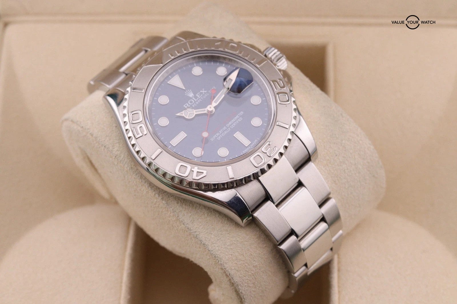 Rolex Yacht-Master 116622 Silver Oyster Bracelet with Silver Bezel - Image 11