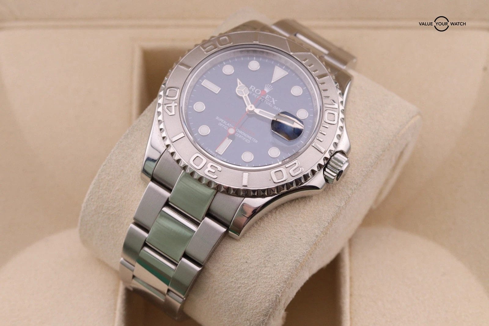 Rolex Yacht-Master 116622 Silver Oyster Bracelet with Silver Bezel - Image 12