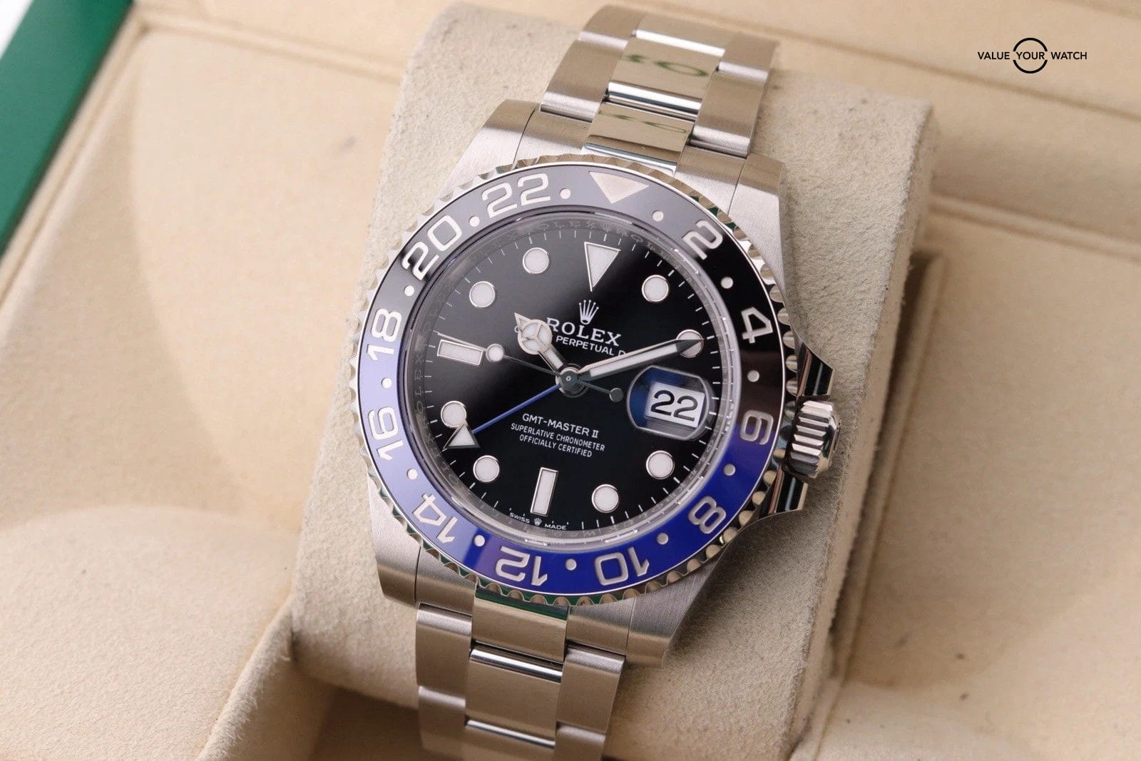 Rolex GMT-Master II 126710BLNR Silver Oyster Bracelet with Blue and Black Bezel - Image 13