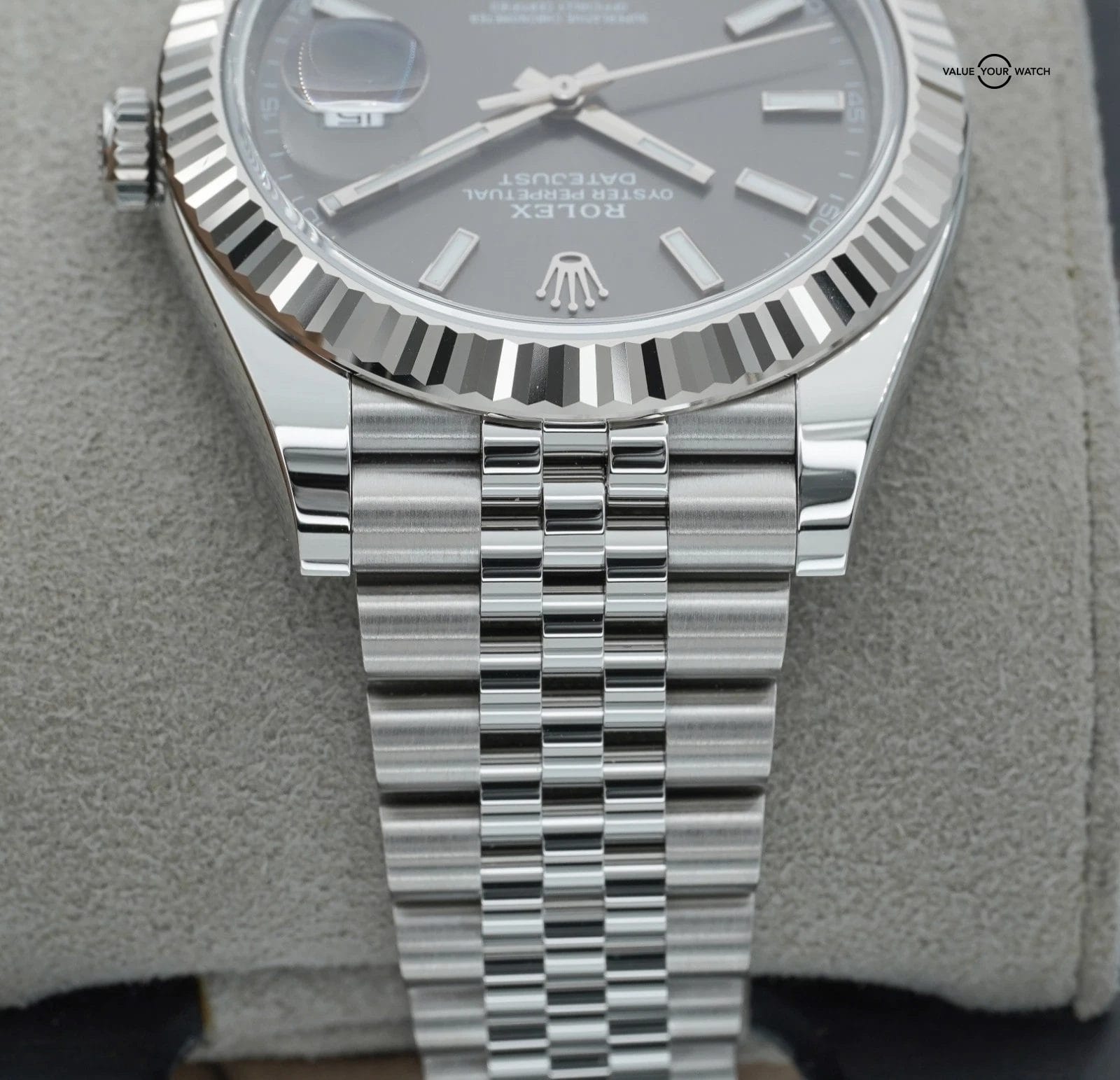 2025 Rolex Datejust 41mm 126334 Slate Gray Dial 18K White Gold Stainless Steel - Image 15