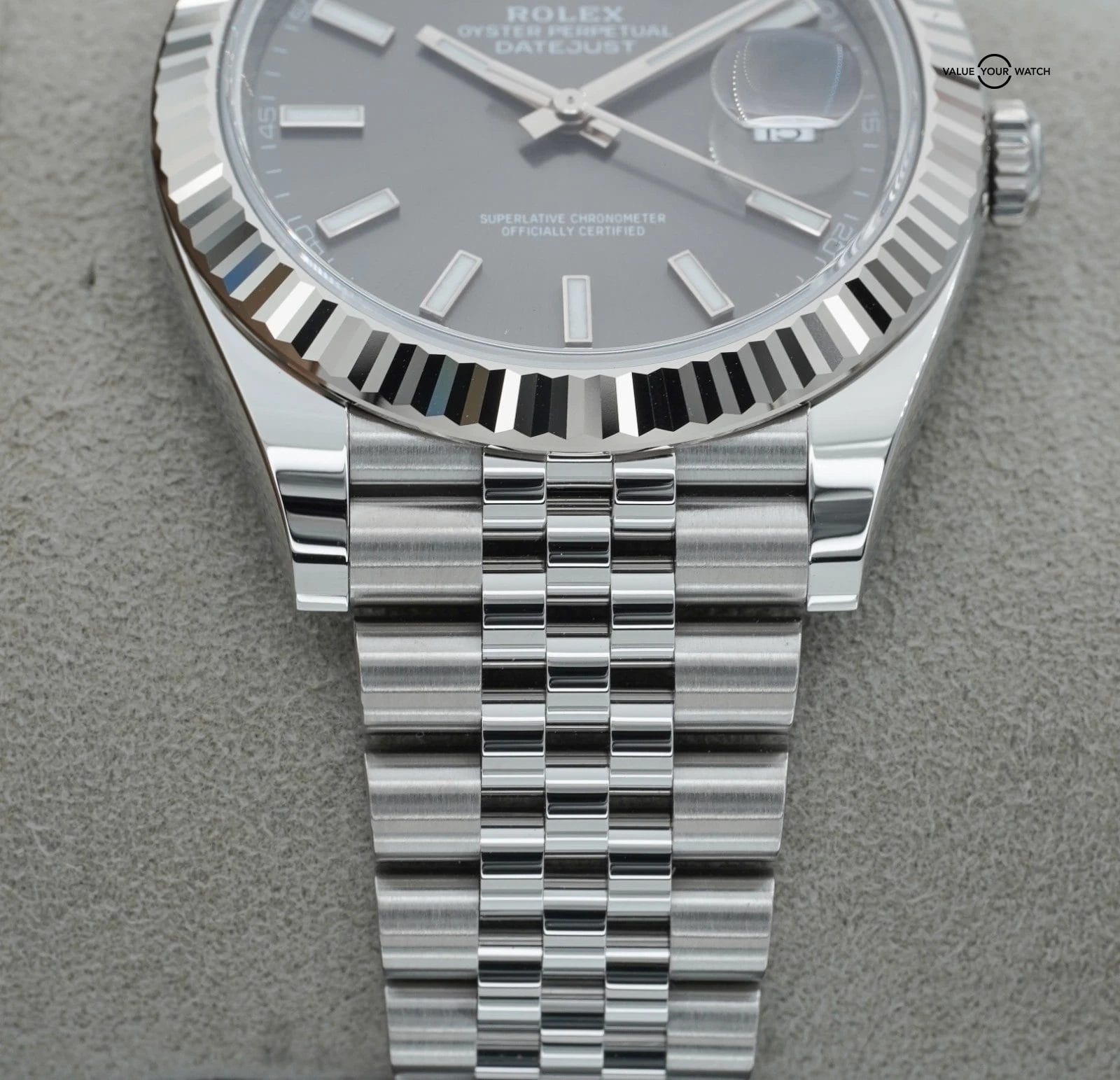 2025 Rolex Datejust 41mm 126334 Slate Gray Dial 18K White Gold Stainless Steel - Image 16
