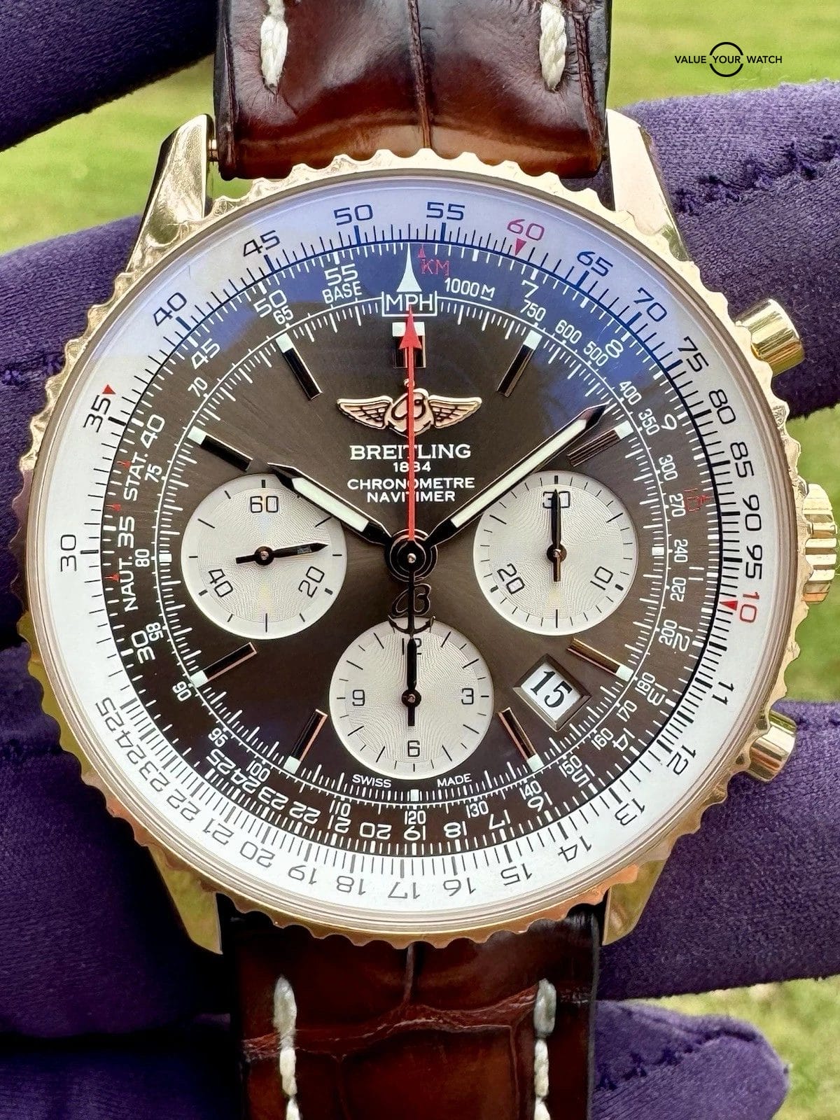 π₯ Breitling Navitimer GOLD B01 Chronograph Automatic 43mm RB012012/Q606 π₯