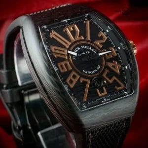 Franck Muller Vanguard V45 V SC DT CB NR 5N Carbon 18k Rose-Gold 45mm Full Set