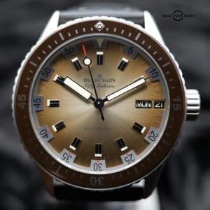 Blancpain Fifty Fathoms Bathyscaphe Day Date Desert Edition 5052-1146-E52A 43MM Brown Dial Full Set WRNTY