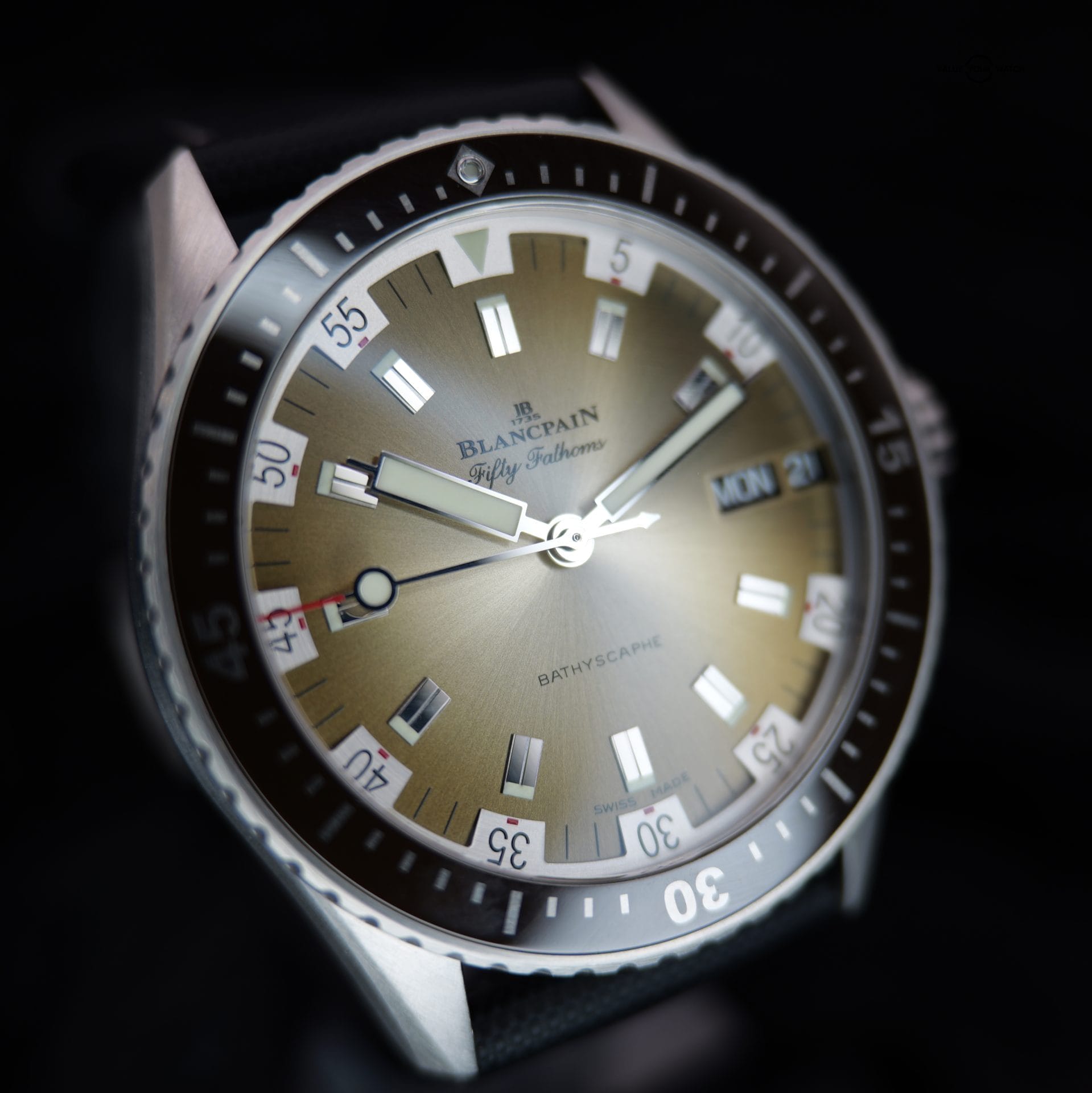 Blancpain Fifty Fathoms Bathyscaphe Day Date Desert Edition 5052-1146-E52A 43MM Brown Dial Full Set WRNTY - Image 3