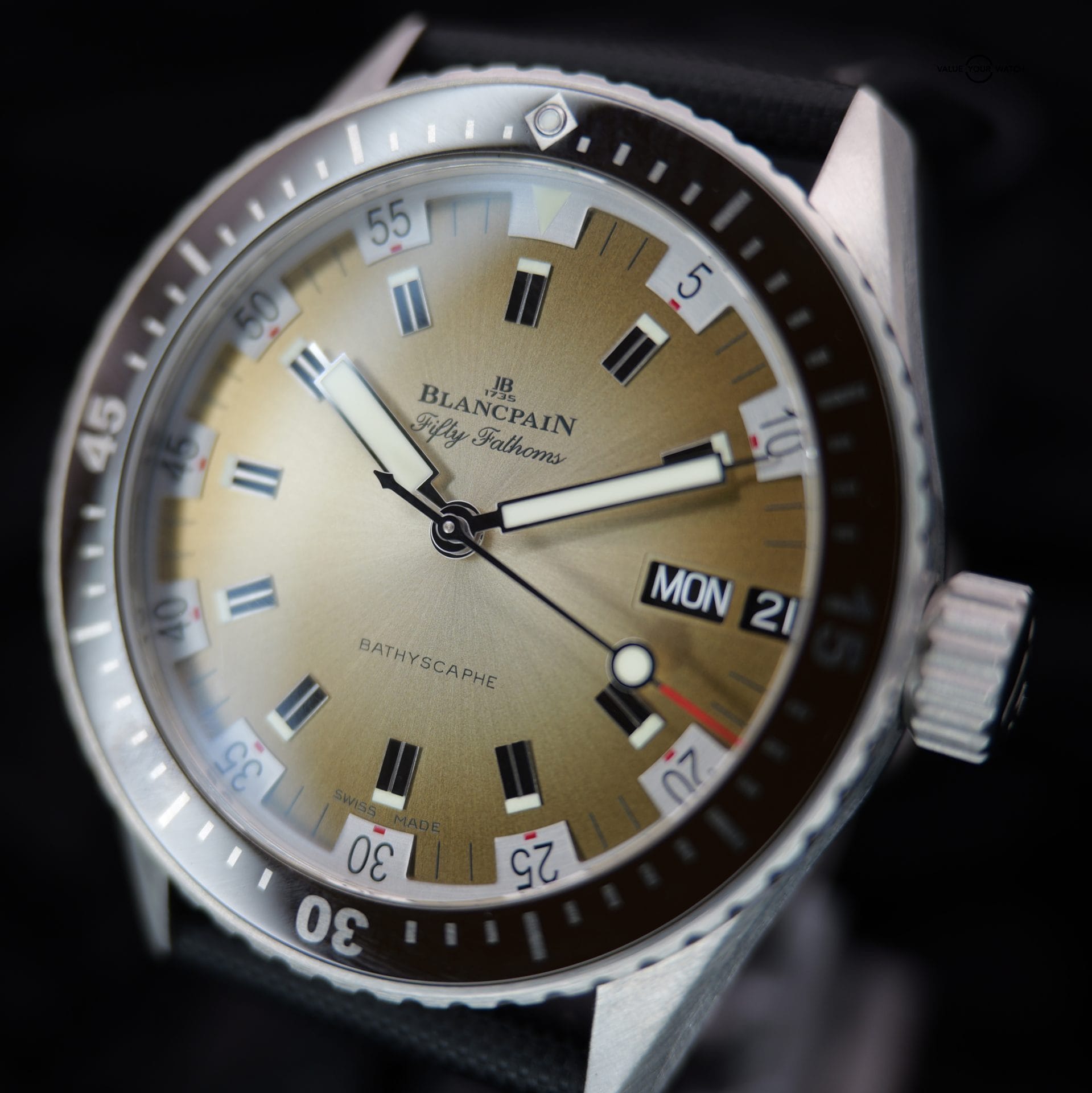 Blancpain Fifty Fathoms Bathyscaphe Day Date Desert Edition 5052-1146-E52A 43MM Brown Dial Full Set WRNTY - Image 2