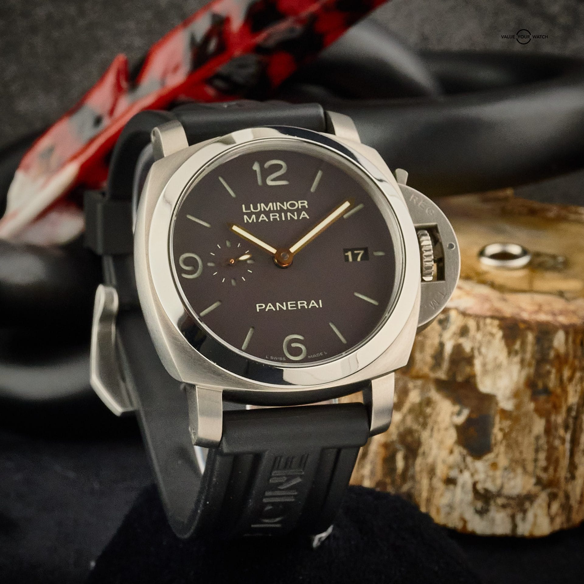 Panerai Luminor Marina PAM00351 44mm Brown Dial Titanium - Box and Papers - Image 10