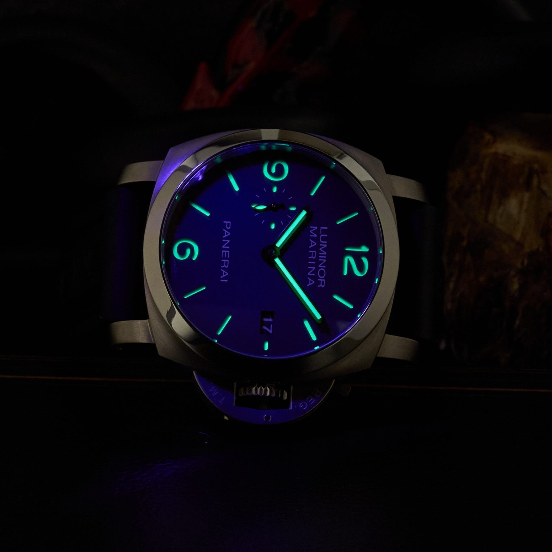 Panerai Luminor Marina PAM00351 44mm Brown Dial Titanium - Box and Papers - Image 7
