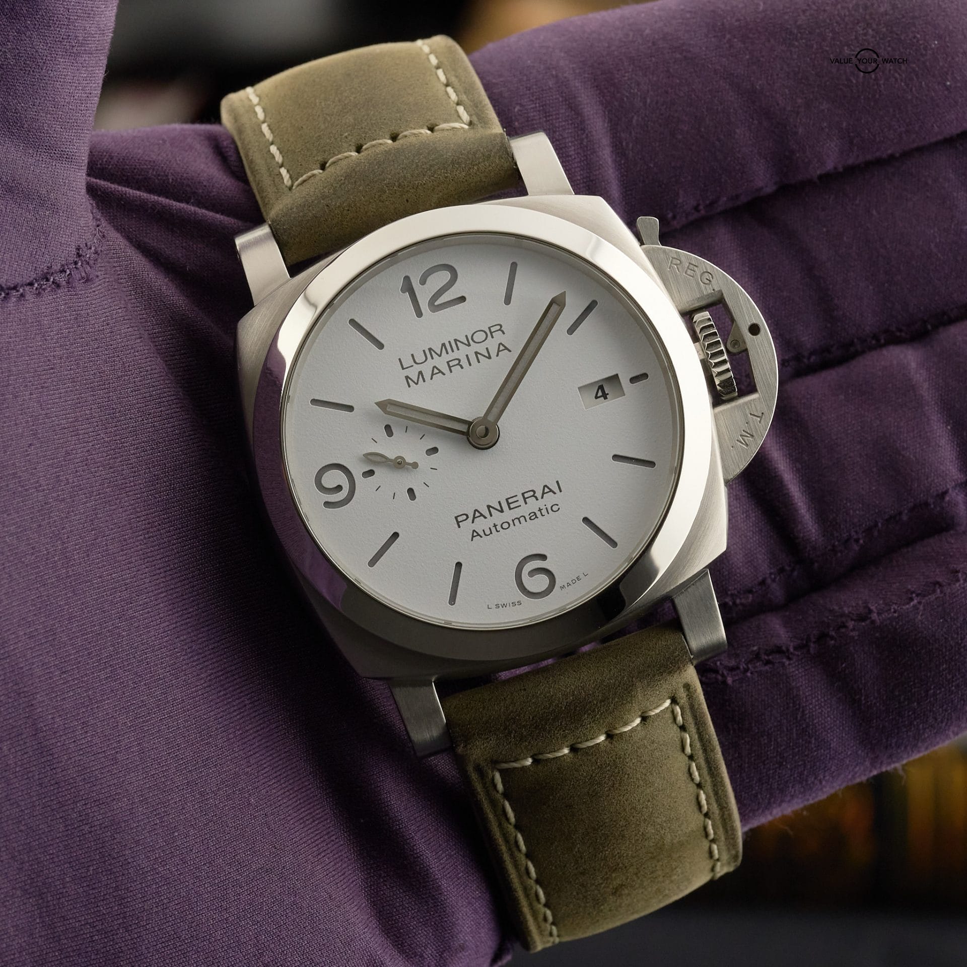 Panerai Luminor Marina PAM01314 - 44mm White Dial Steel w/ Box and Papers - Image 13