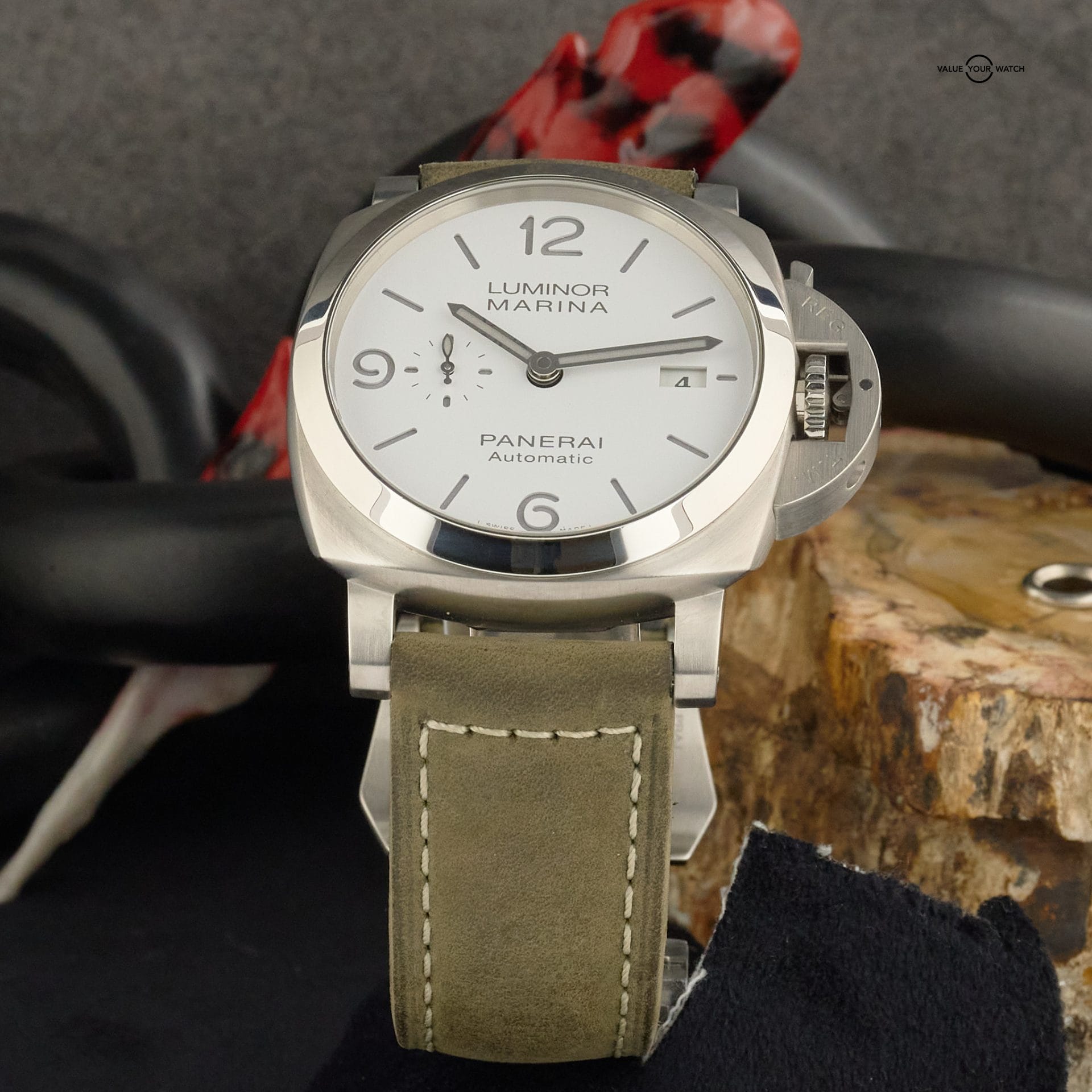 Panerai Luminor Marina PAM01314 - 44mm White Dial Steel w/ Box and Papers - Image 14