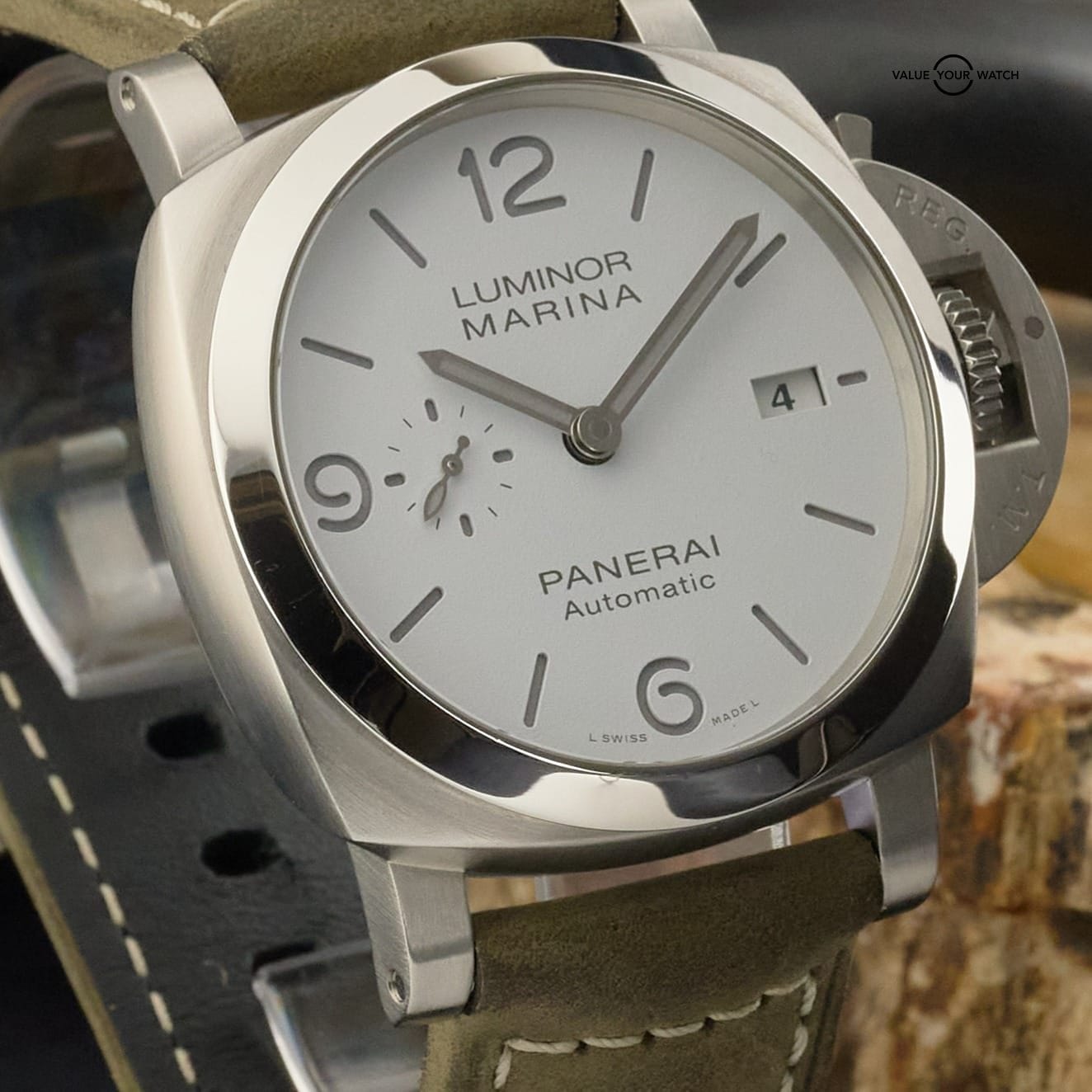 Panerai Luminor Marina PAM01314 - 44mm White Dial Steel w/ Box and Papers - Image 16
