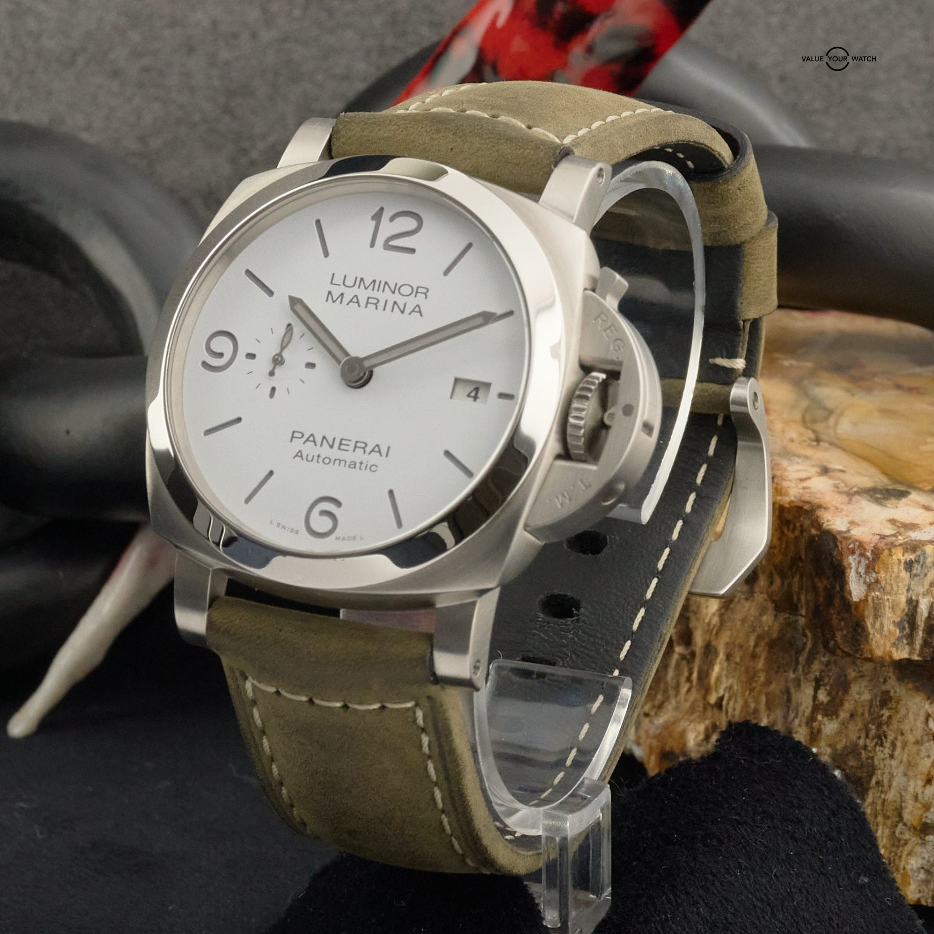 Panerai Luminor Marina PAM01314 - 44mm White Dial Steel w/ Box and Papers - Image 17