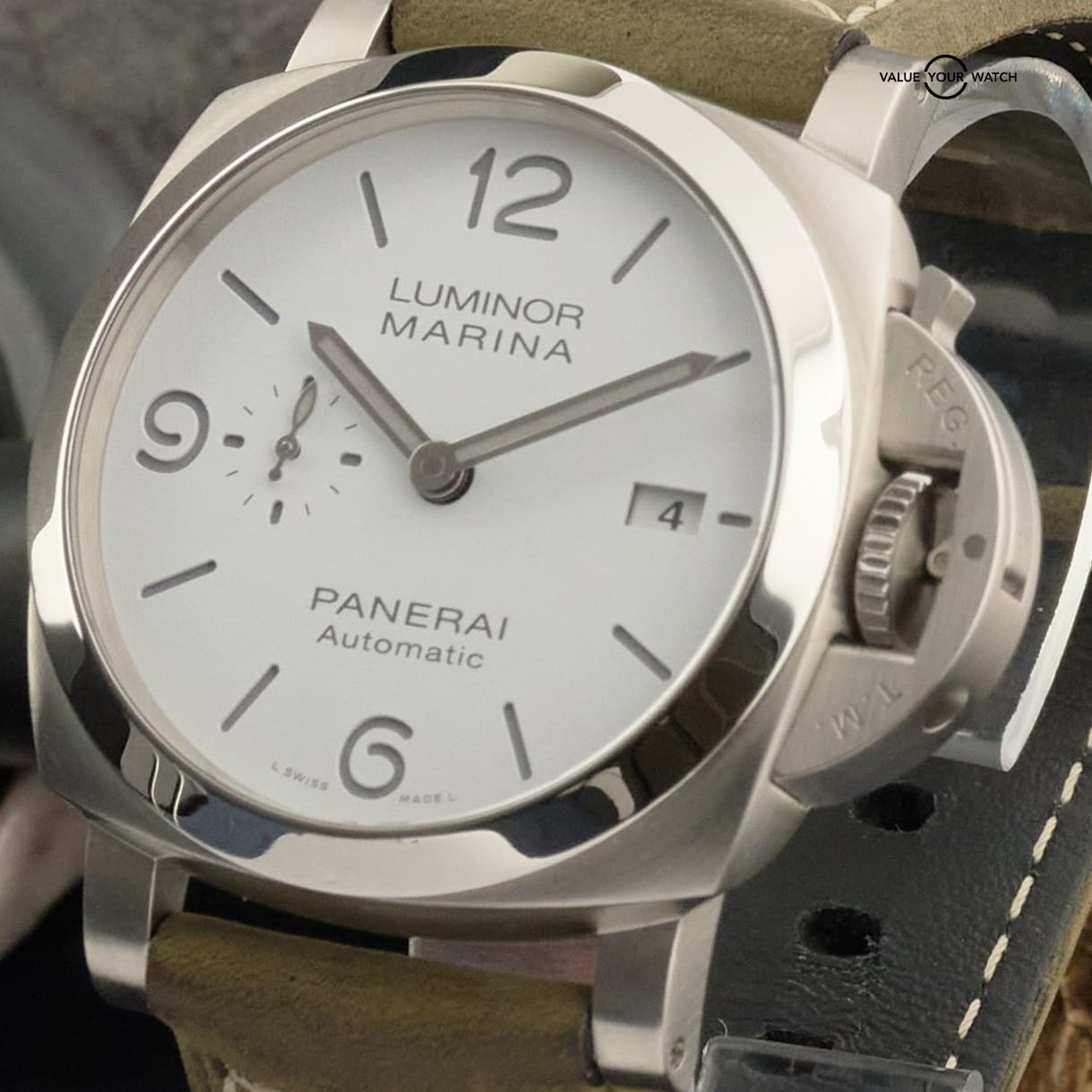 Panerai Luminor Marina PAM01314 - 44mm White Dial Steel w/ Box and Papers - Image 18
