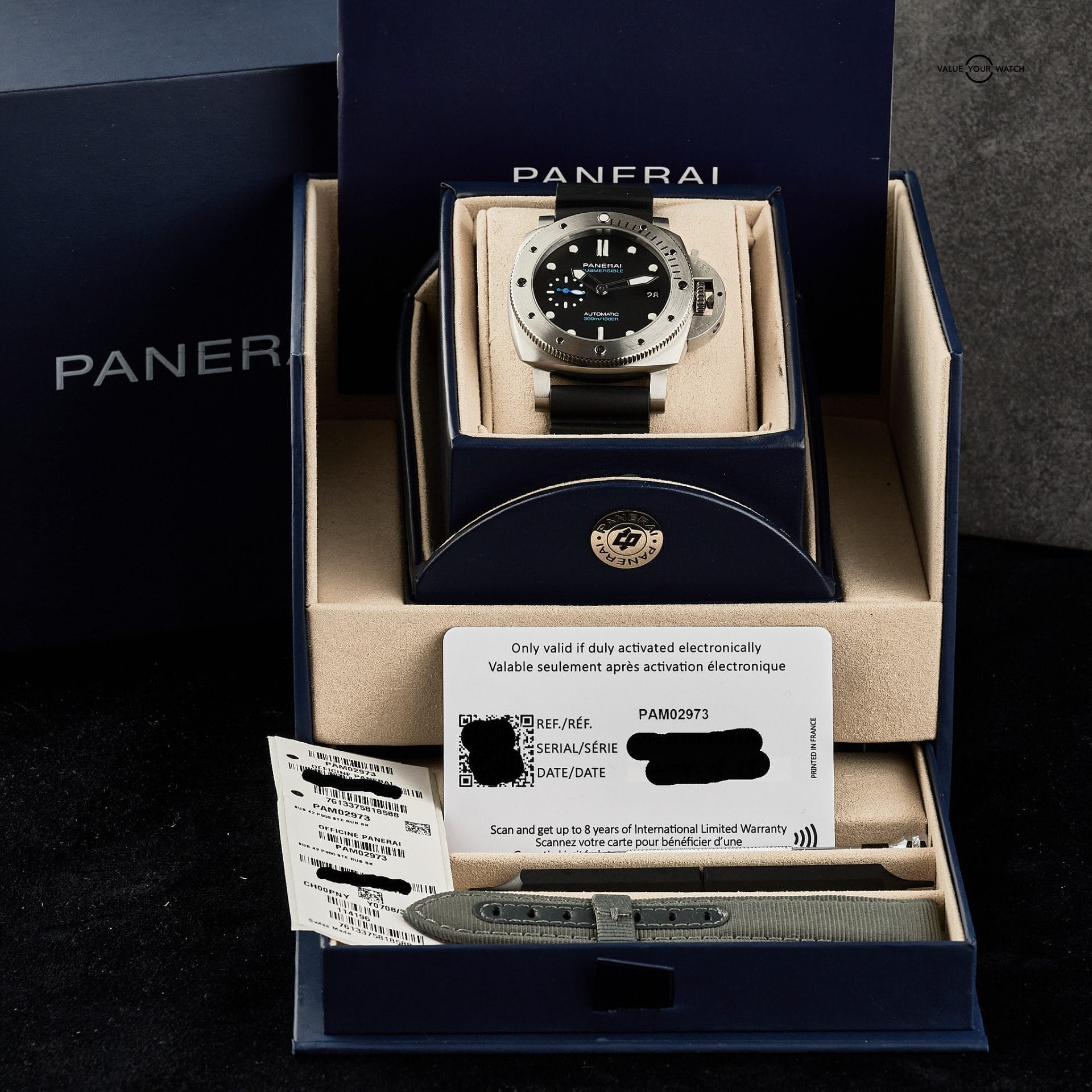 Panerai Luminor Submersible PAM02973 42mm Black Dial Box and Papers - Image 2