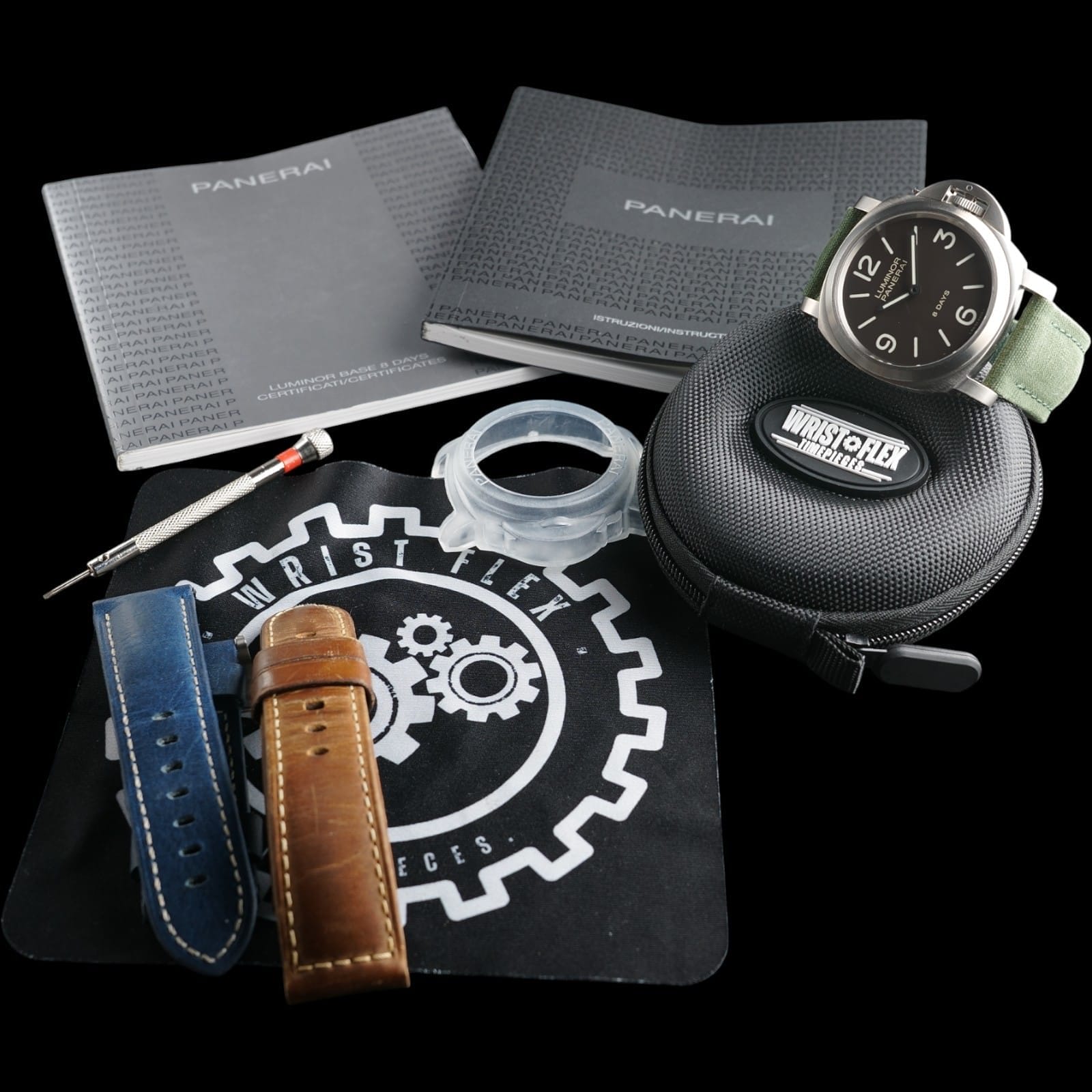 Panerai 8 Day Titanium PAM 00562 Full Set Box & 2 manuals 3 OEM Straps - Image 10