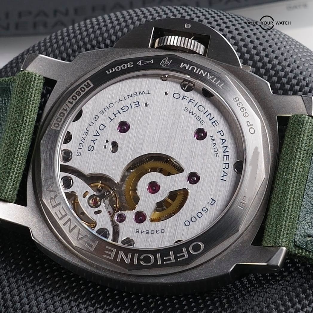 Panerai 8 Day Titanium PAM 00562 Full Set Box & 2 manuals 3 OEM Straps - Image 9