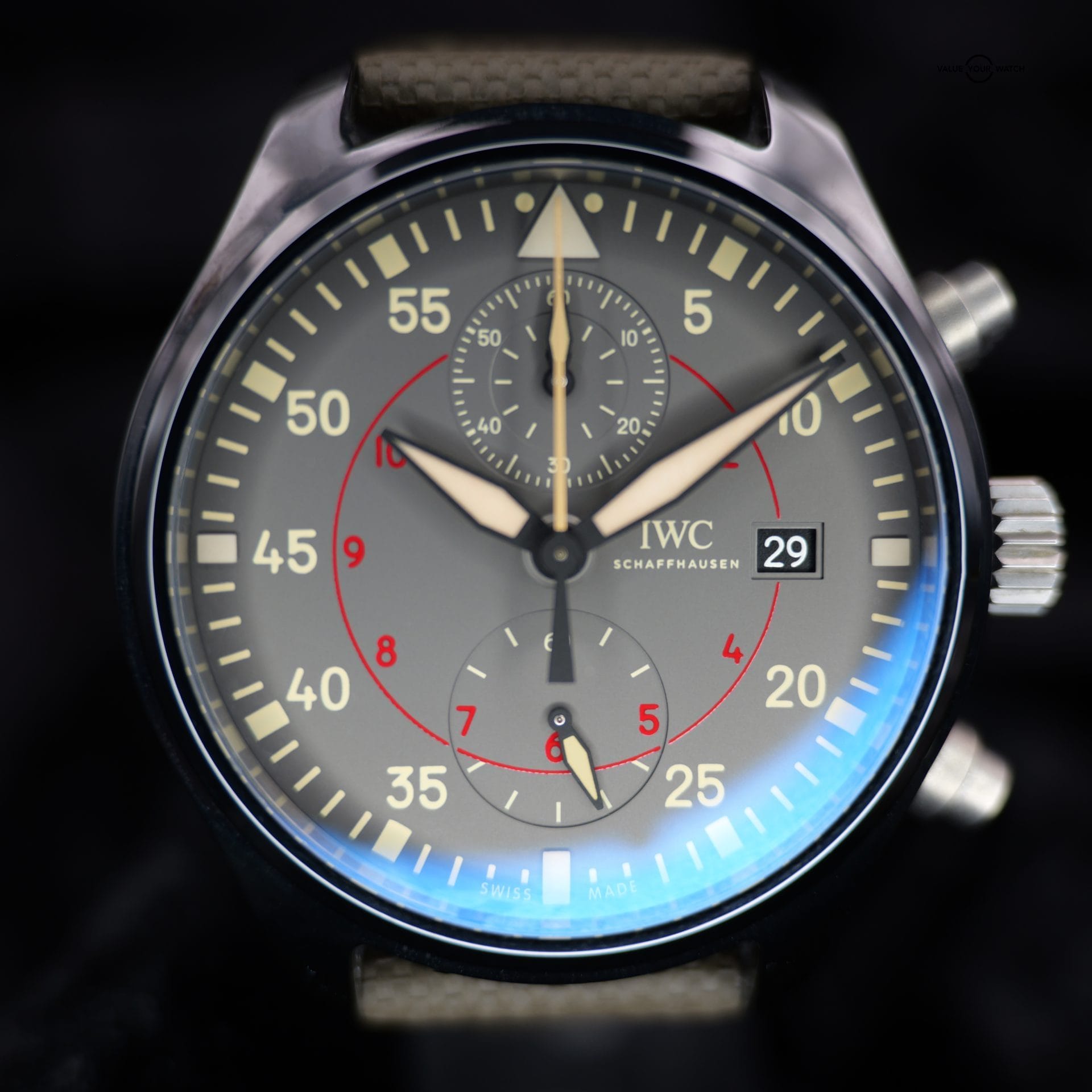 IWC Pilot’s Watch Chronograph TOP GUN Miramar IW389002 44MM Ceramic Black Dial Full Set WARRANTY