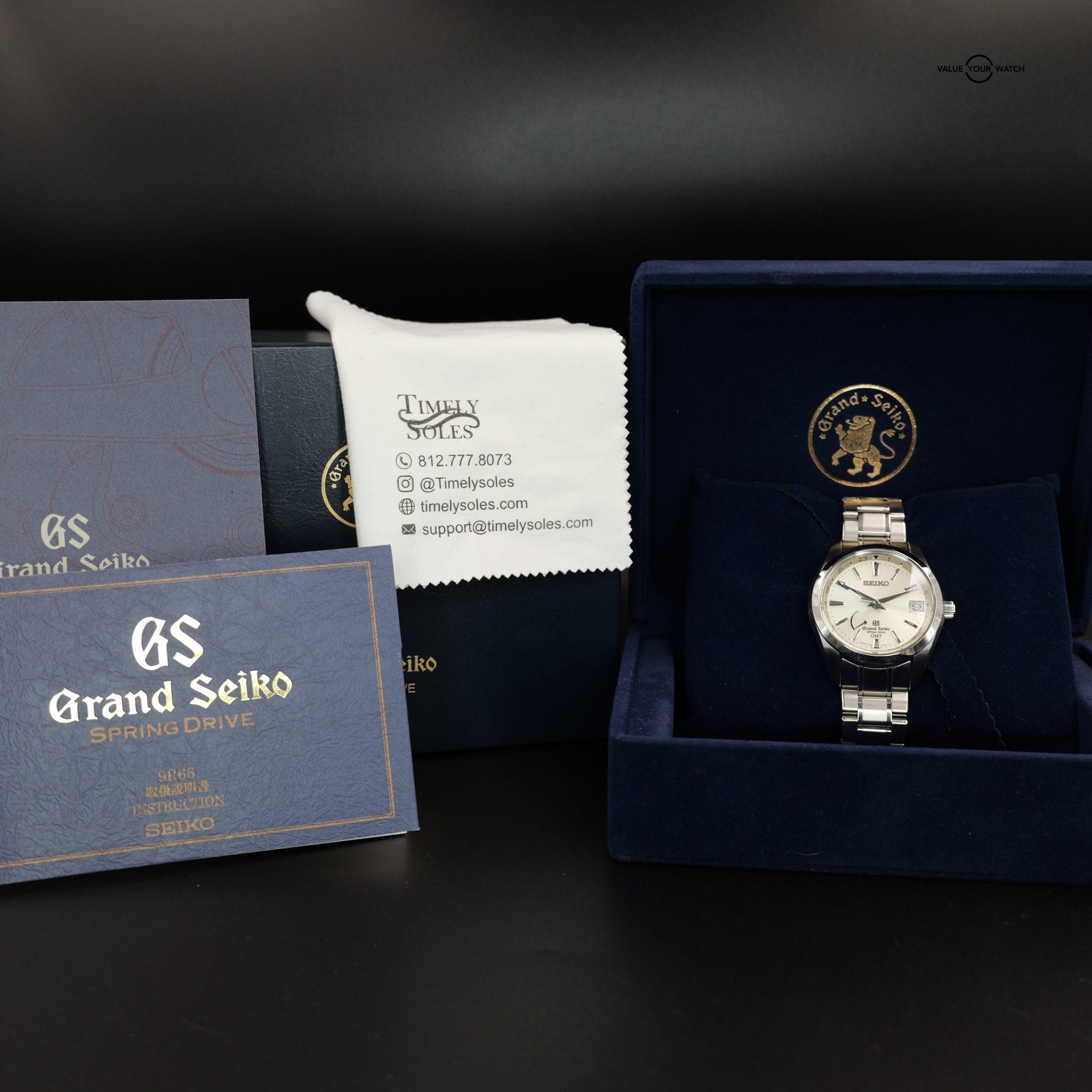 Grand Seiko Spring Drive GMT SBGE005 41MM Steel Silver Dial Full Set WARRANTY - Image 10