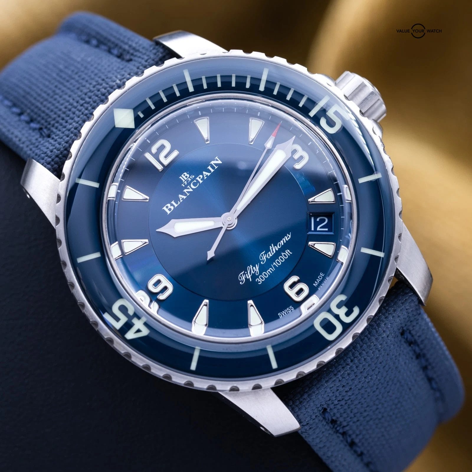 Blancpain Fifty Fathoms Automatique 45mm Titanium 5015-12B40-O52A - Complete Set - Image 2