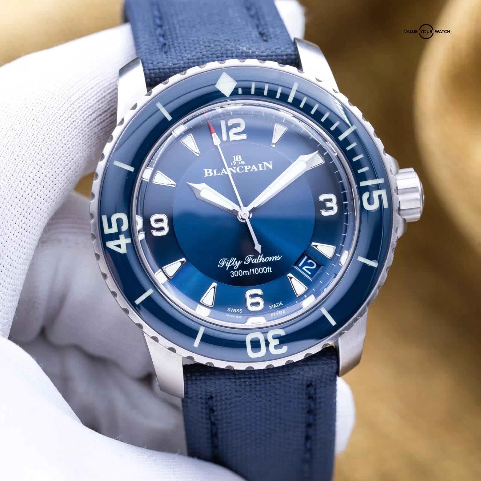 Blancpain Fifty Fathoms Automatique 45mm Titanium 5015-12B40-O52A - Complete Set - Image 7