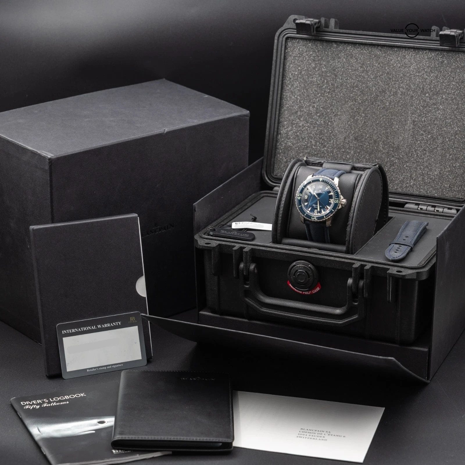 Blancpain Fifty Fathoms Automatique 45mm Titanium 5015-12B40-O52A - Complete Set - Image 13