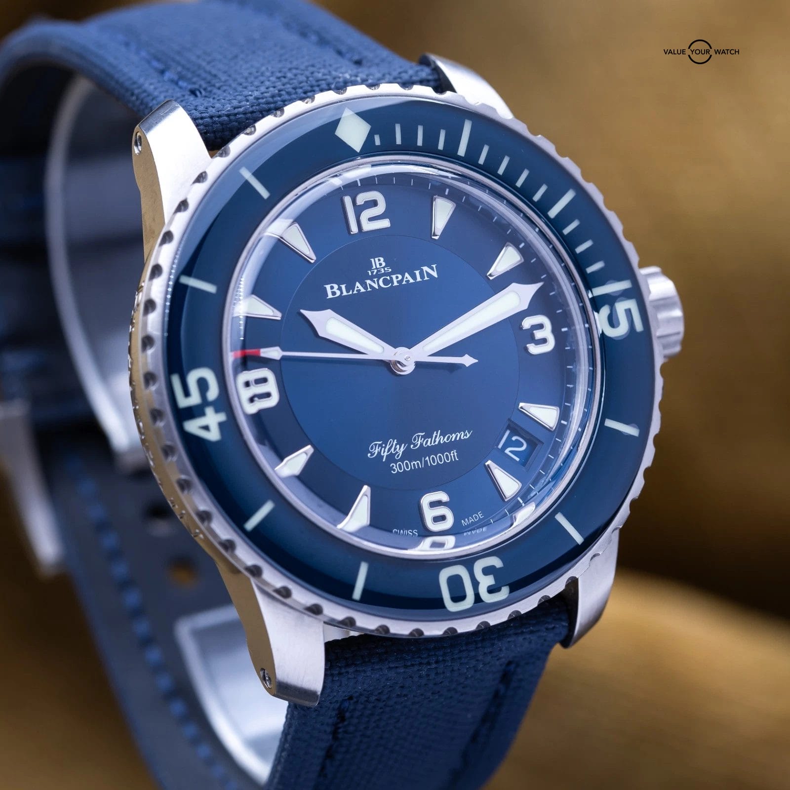 Blancpain Fifty Fathoms Automatique 45mm Titanium 5015-12B40-O52A - Complete Set - Image 18
