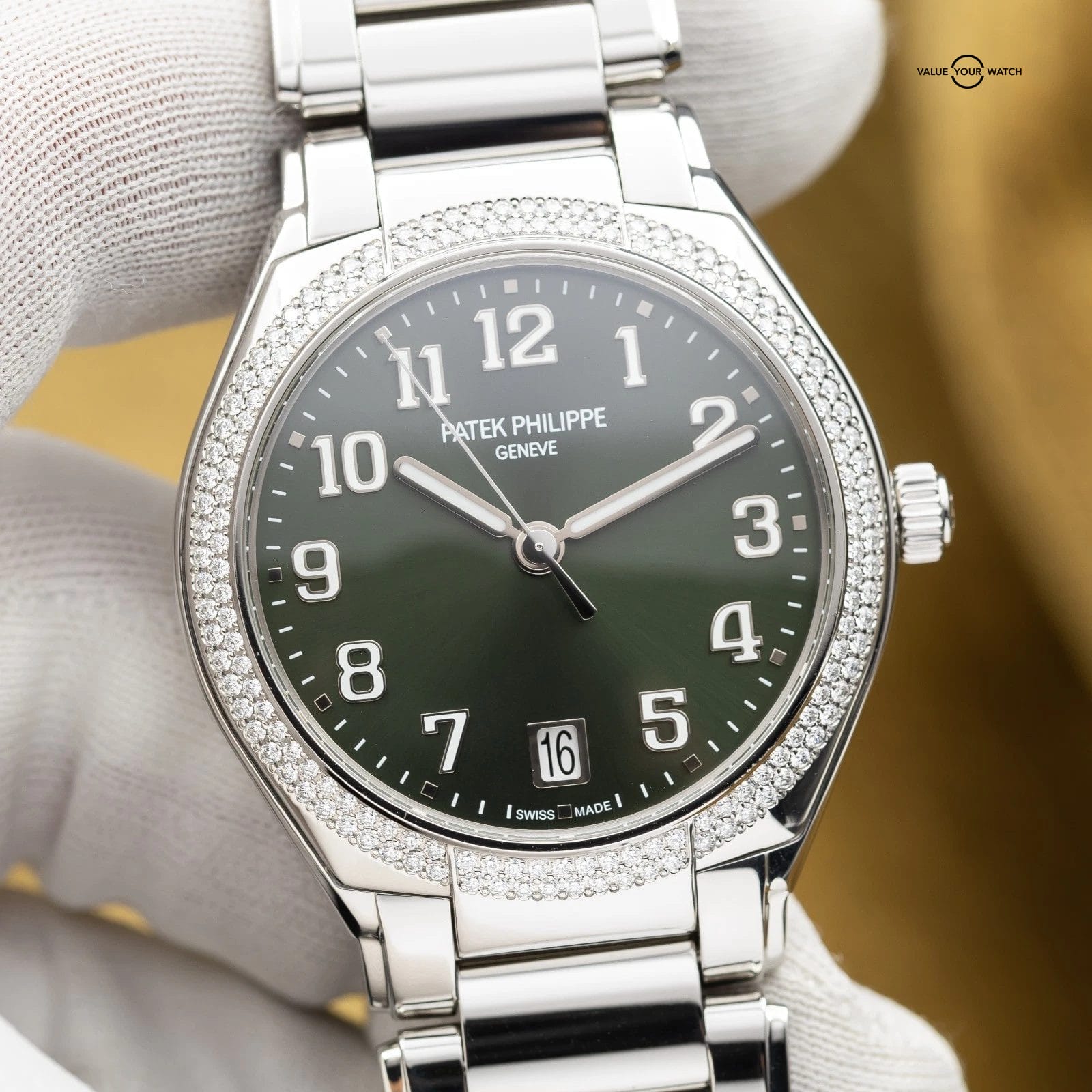 Patek Philippe Twenty~4 Automatic Stainless Steel Green Dial 36mm 7300/1200A-011 - Image 5
