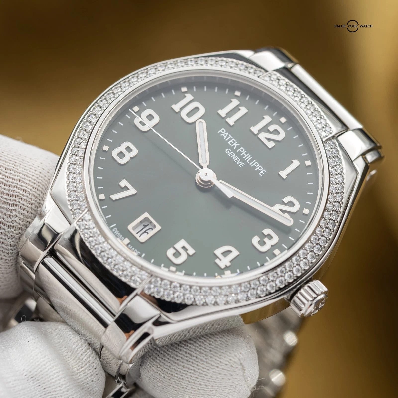 Patek Philippe Twenty~4 Automatic Stainless Steel Green Dial 36mm 7300/1200A-011 - Image 6