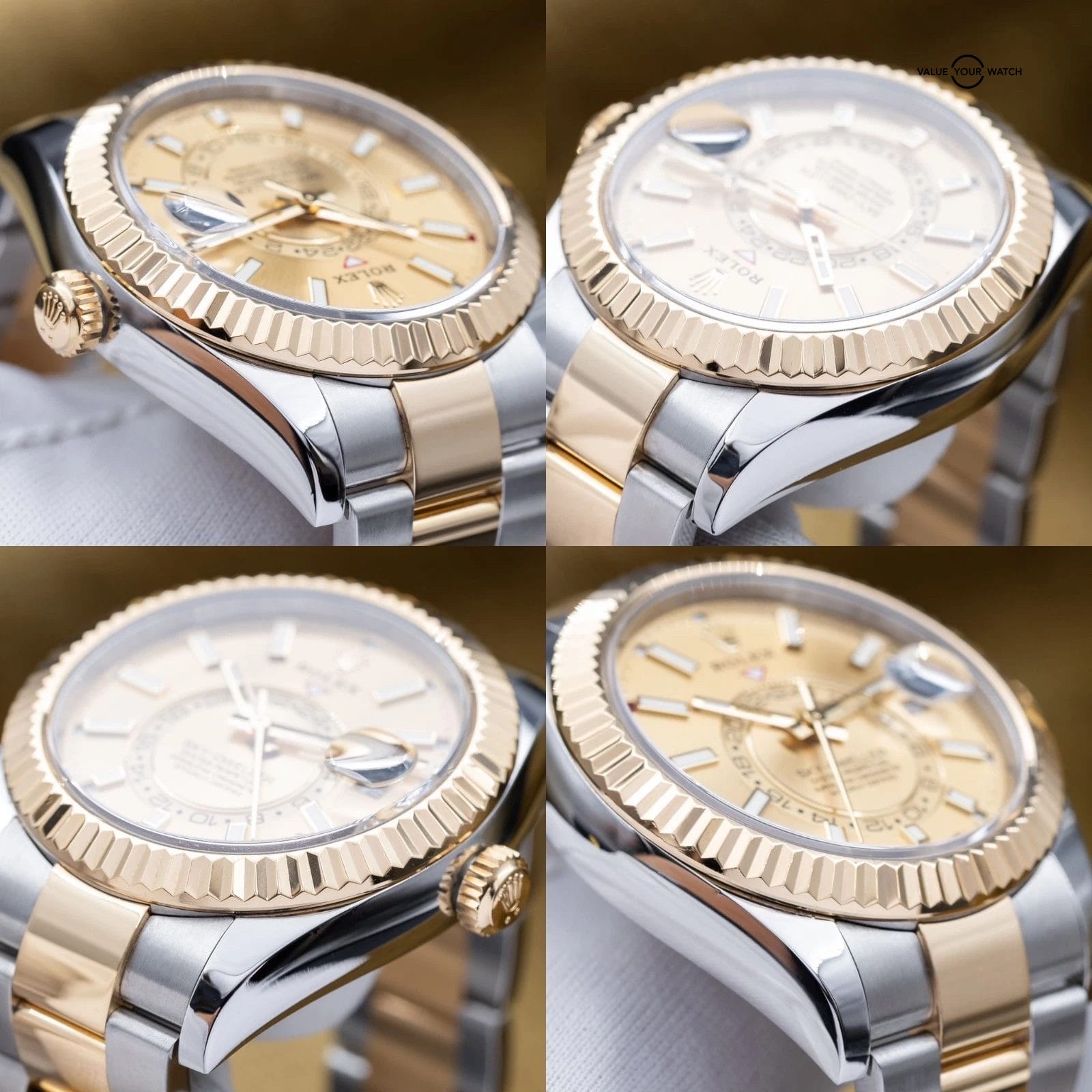 Rolex Sky-Dweller Yellow Gold Stainless Steel Champagne Dial 326933 - Full Set - Image 8