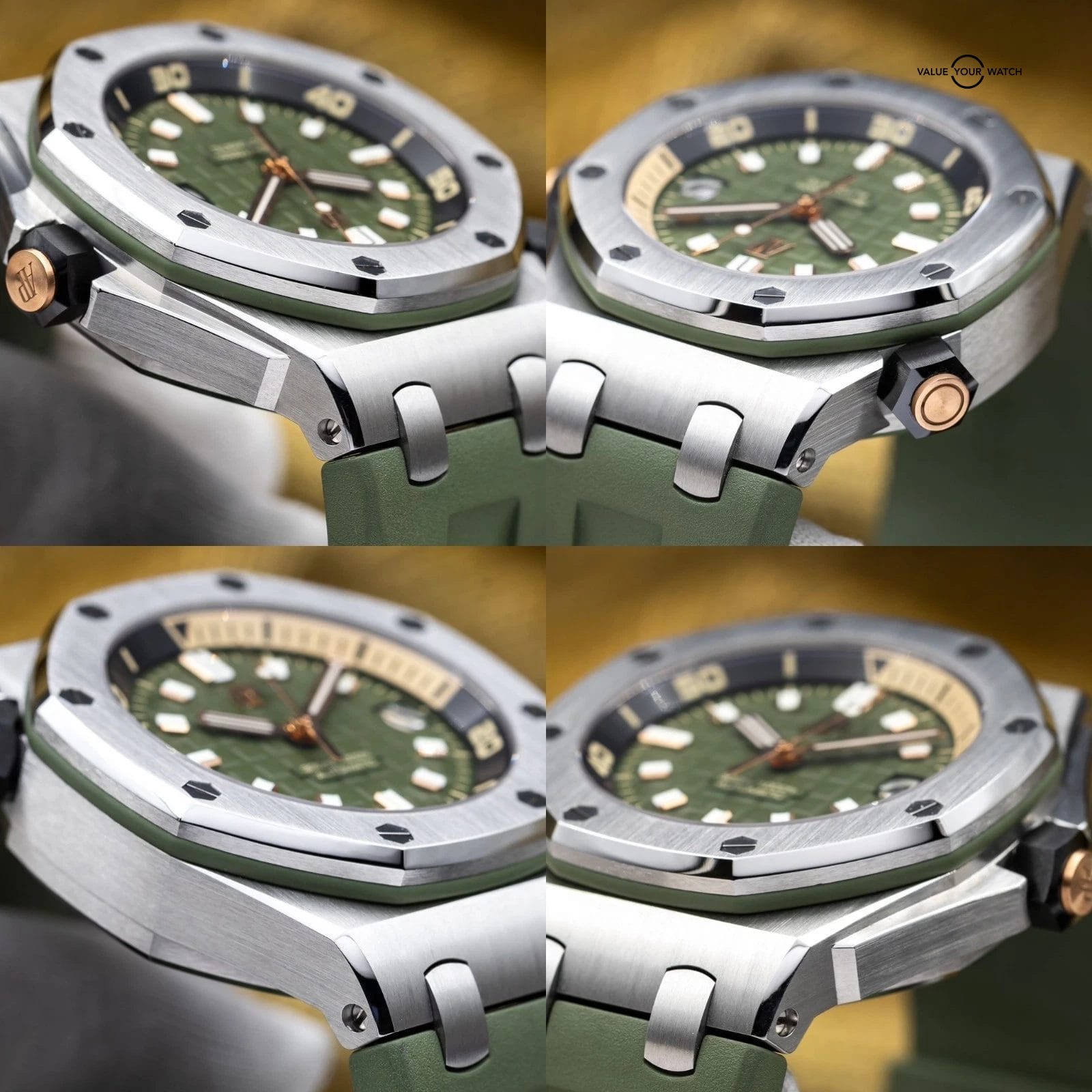 2023 Audemars Piguet Royal Oak Offshore Diver Steel Green 42mm 15720ST Full Set - Image 14