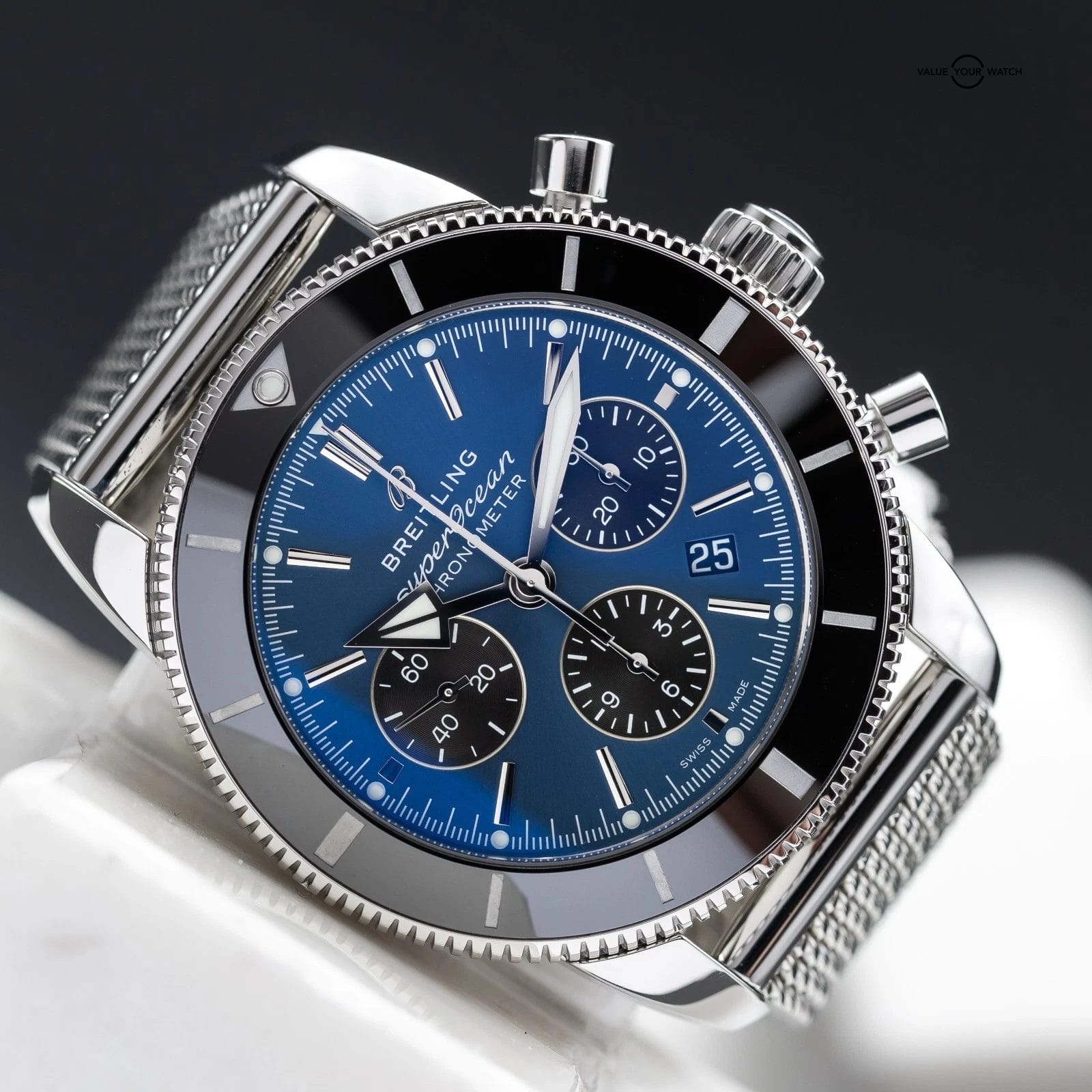 2025 Breitling Superocean Heritage Ii Chrono B01 44 Blue AB0162121C1S1 Full Set - Image 3