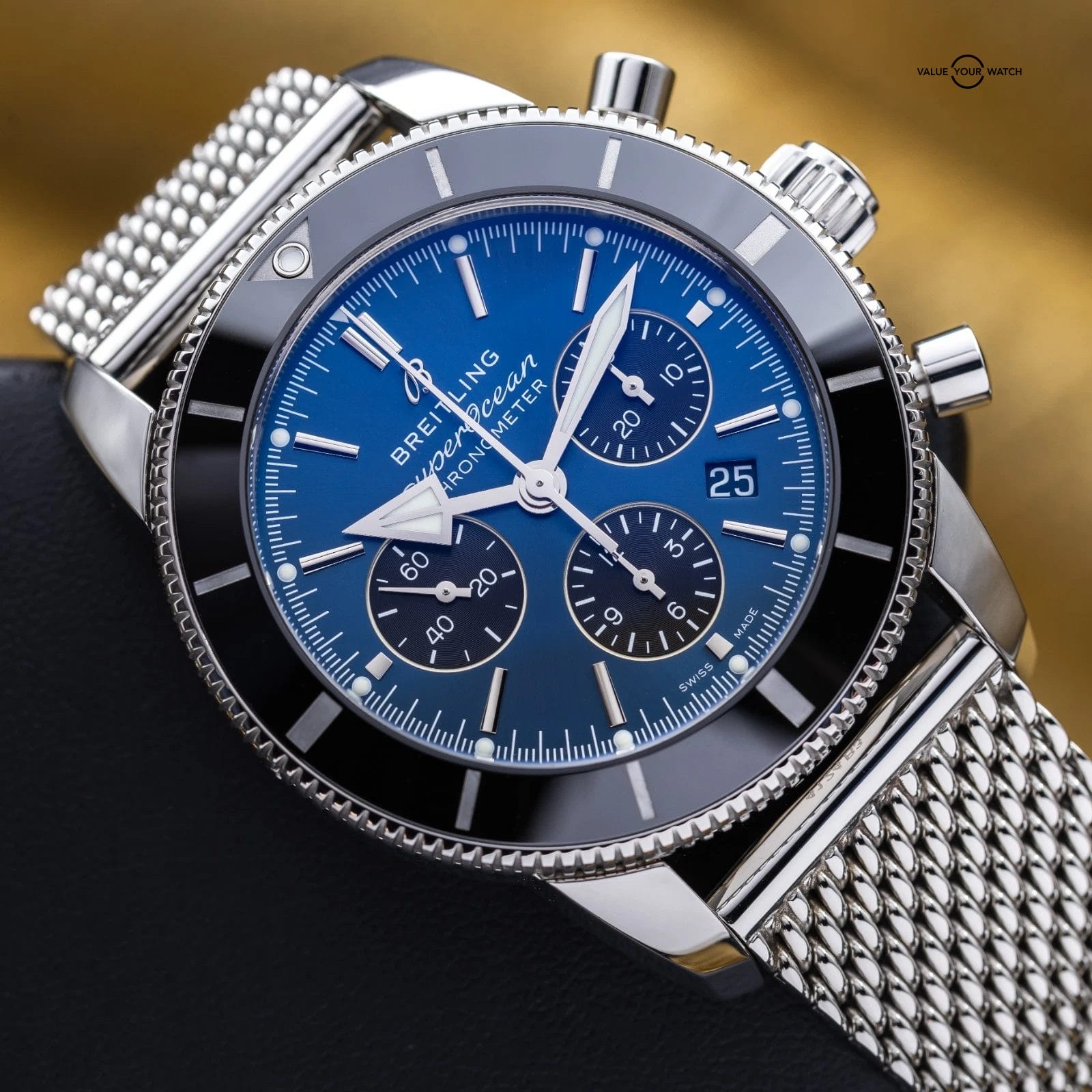 2025 Breitling Superocean Heritage Ii Chrono B01 44 Blue AB0162121C1S1 Full Set - Image 4