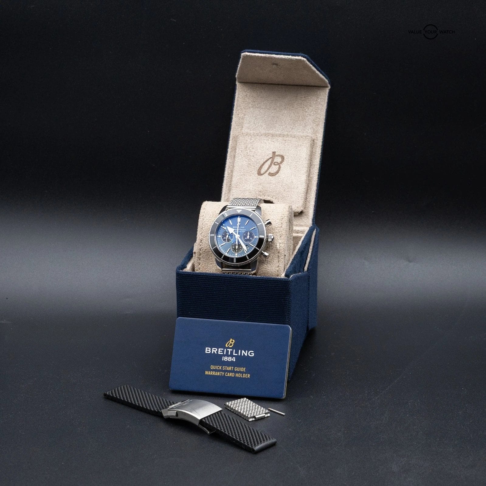 2025 Breitling Superocean Heritage Ii Chrono B01 44 Blue AB0162121C1S1 Full Set - Image 11