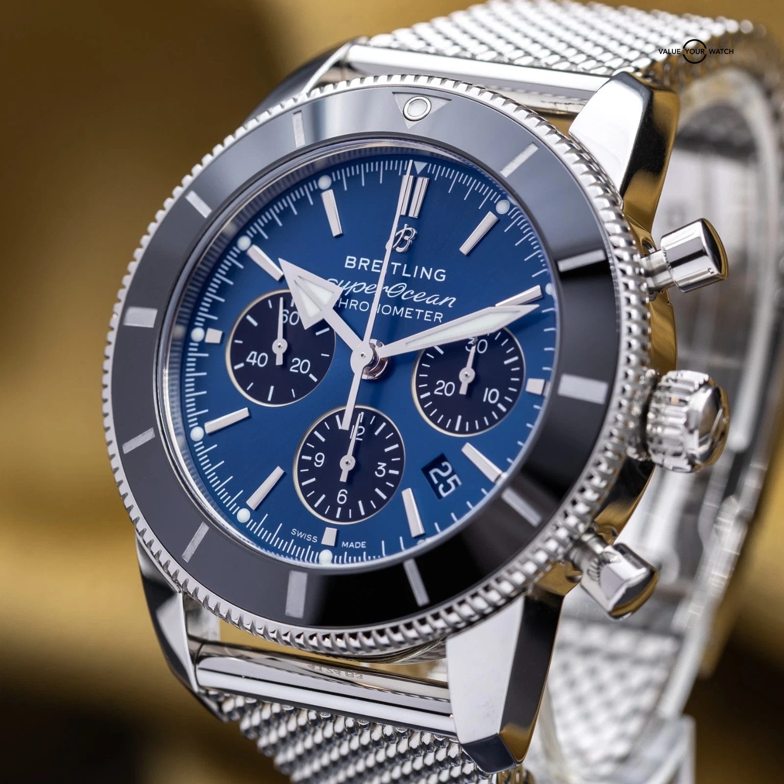 2025 Breitling Superocean Heritage Ii Chrono B01 44 Blue AB0162121C1S1 Full Set - Image 15