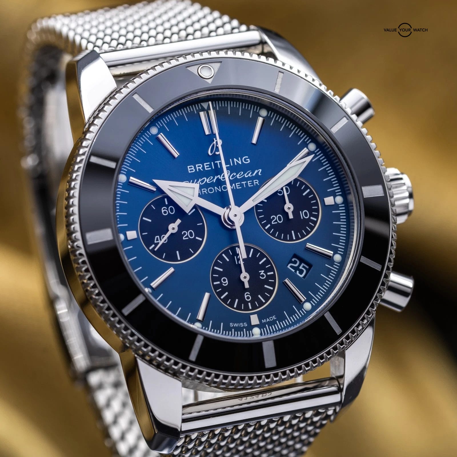 2025 Breitling Superocean Heritage Ii Chrono B01 44 Blue AB0162121C1S1 Full Set - Image 16
