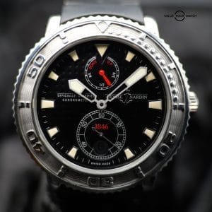 Ulysse Nardin Maxi Diver 263-55 40MM Black Dial Full Set WARRANTY